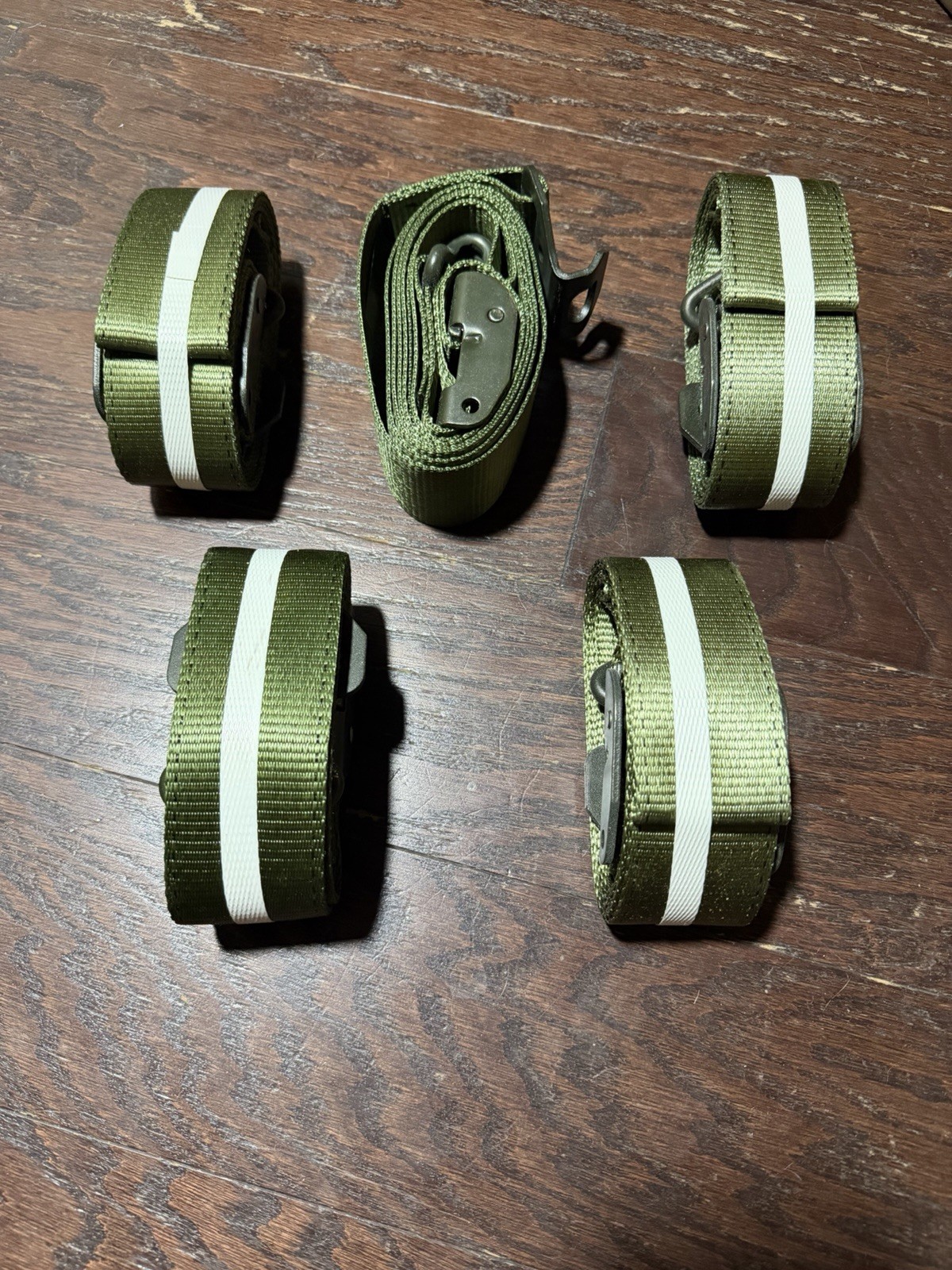 (5) AM General Hmmwv Humvee HUMMER M1167 Tailgate Cargo Straps-OEM-NEW