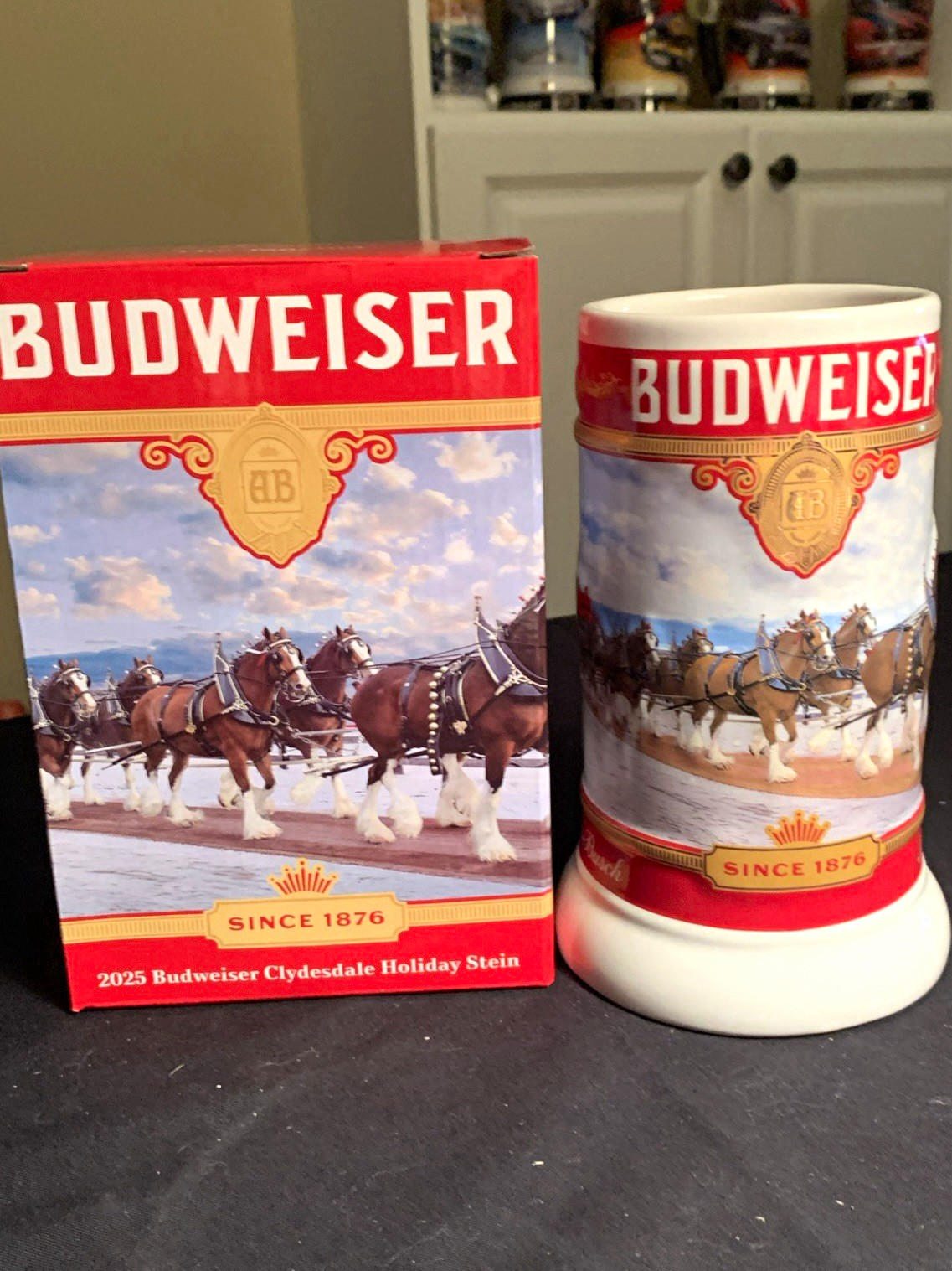 Budweiser 2025 Clydesdale Holiday Stein 46th Edition “The Journey” w/ Box Budweiser 2025 Clydesdale Holiday Stein 46th Edition “The Journey” w/ Box