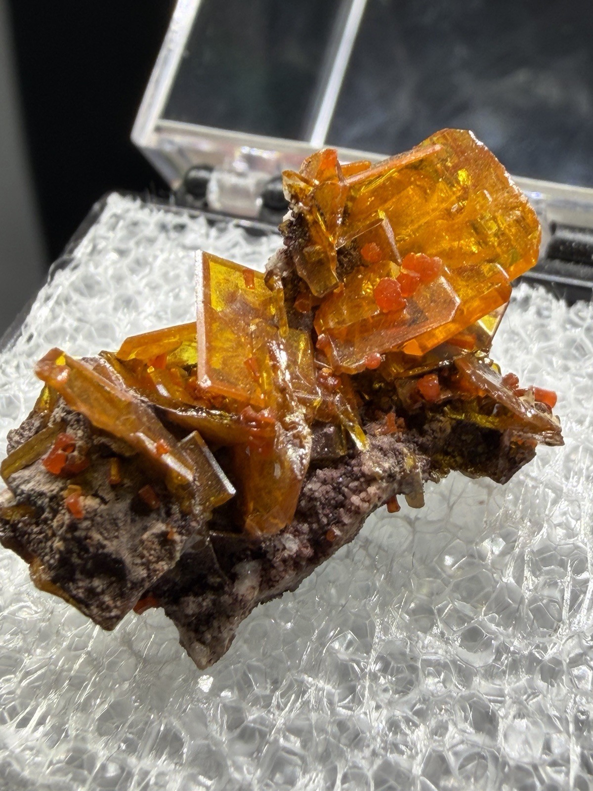 Amazing Wulfenite Specimen from Rowley Mine, Arizona, 2.5cm