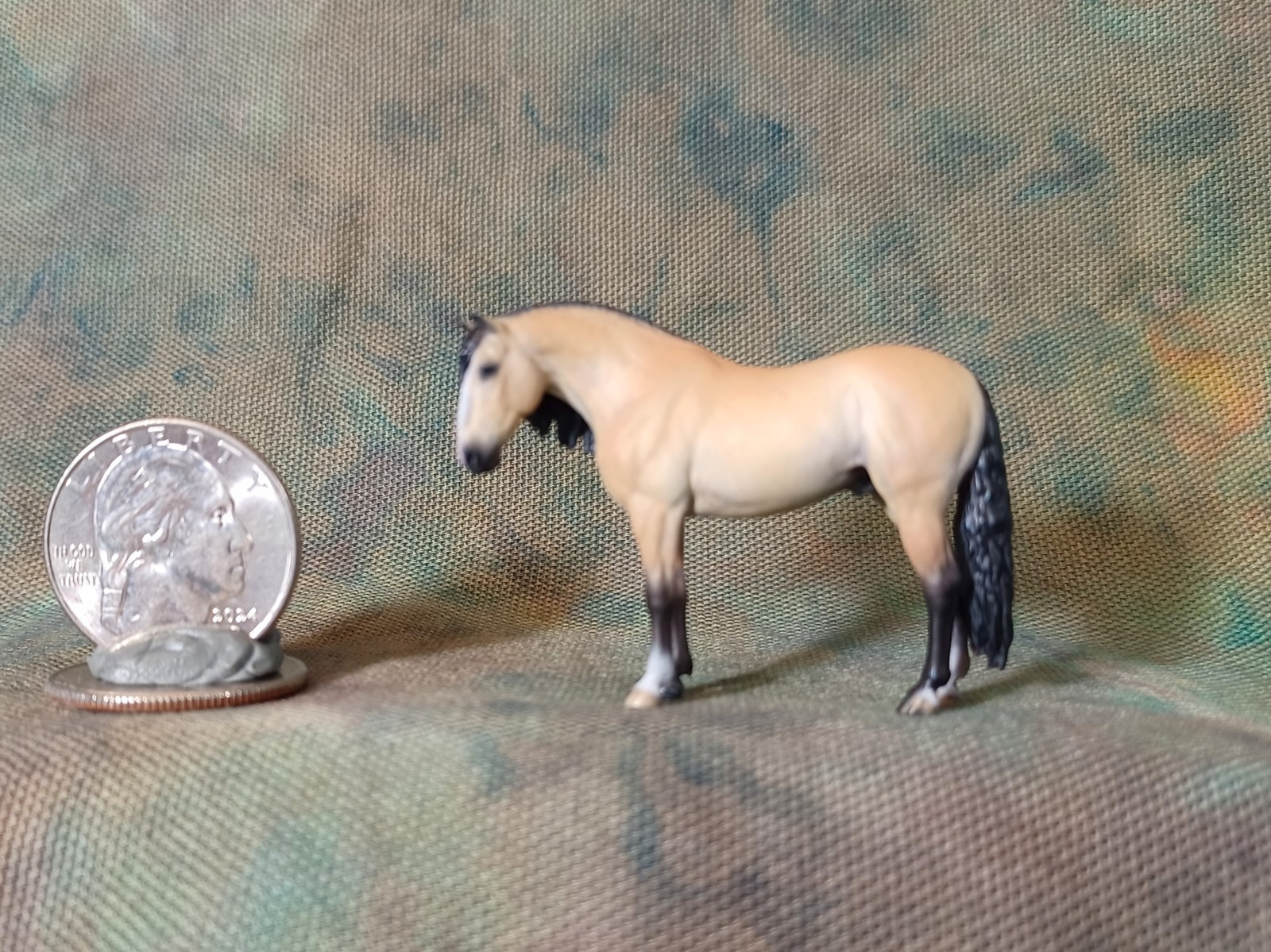 Artist Resin Horse Ltd Edition Valiente Andalusian Stallion Micro Model Horse