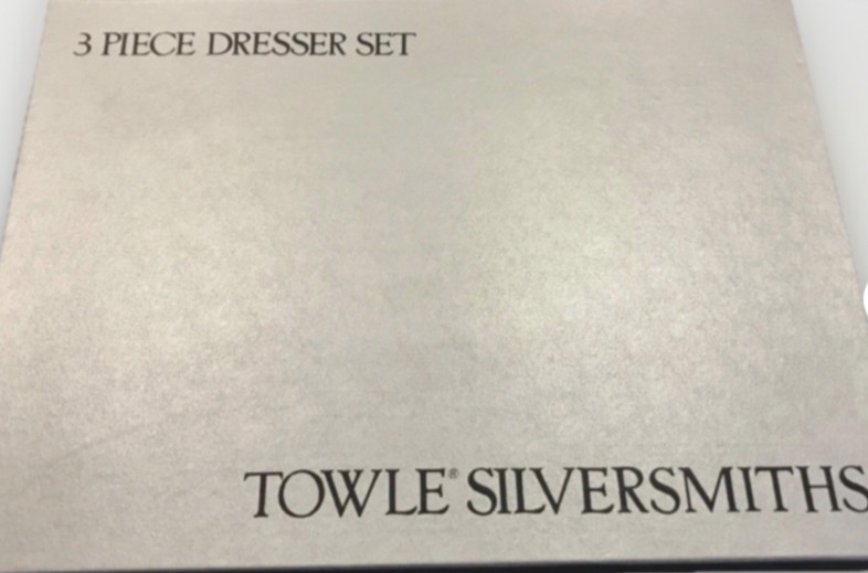 Towle Silversmiths 3 Piece Dresser Set
