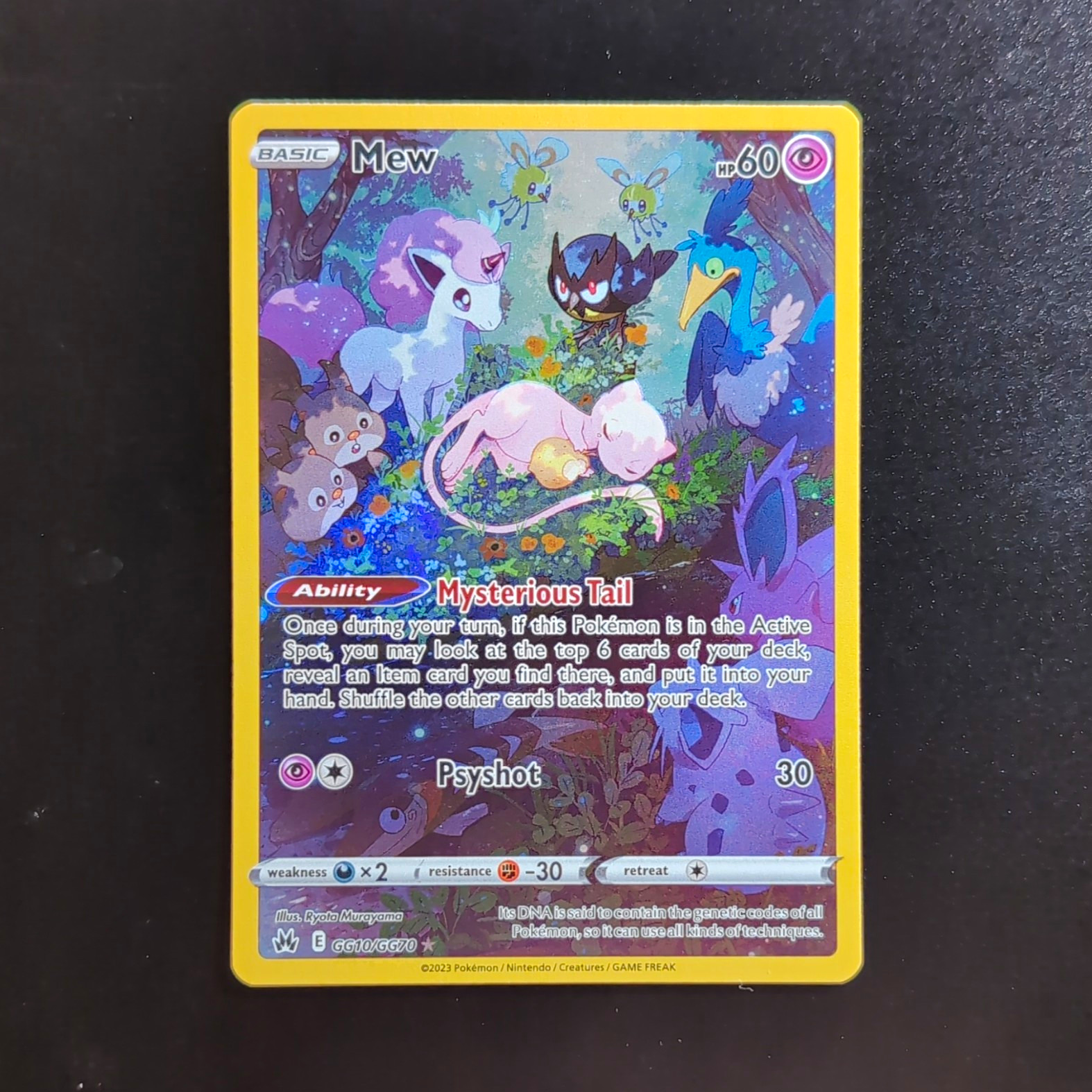 Mew GG10/GG70 Pokemon Crown Zenith Galarian Gallery English - NM