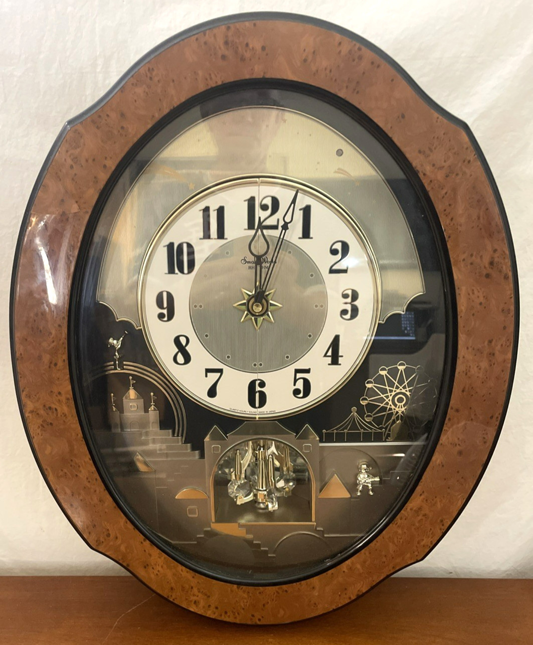 Small World Rhythm Animated Motion Musical Clock 6 Songs Japan Working READ Small World Rhythm Animated Motion Musical Clock 6 Songs Japan Working READ