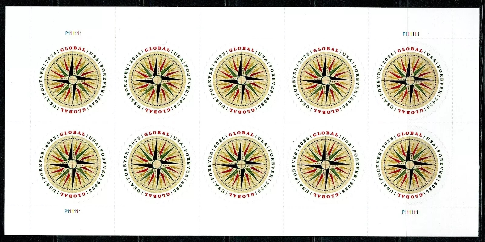 Christmas Card Compass Rose international 10 pcs - New Christmas Card Compass Rose international 10 pcs - New