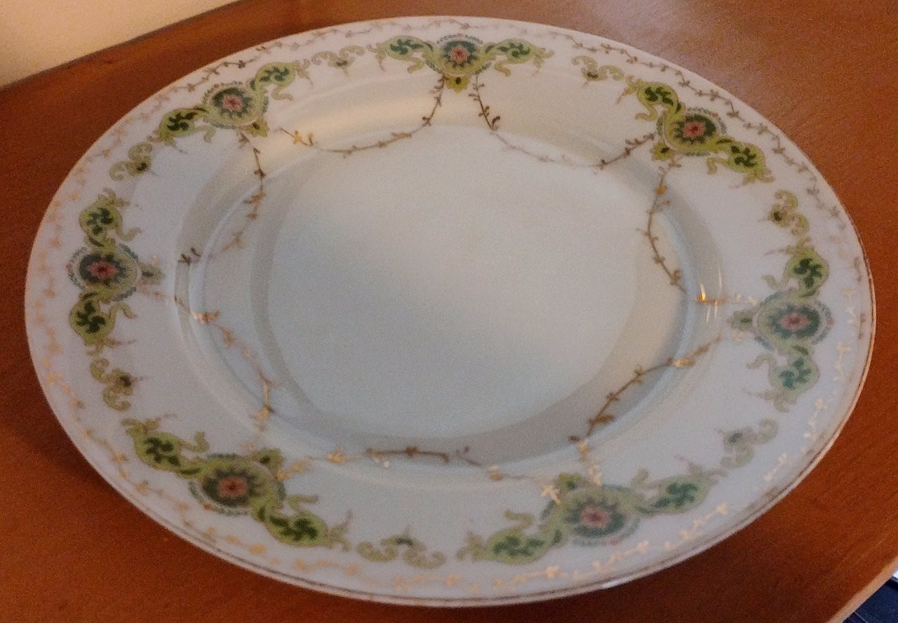 Antique B&P Porcelain Floral Pattern 8.5