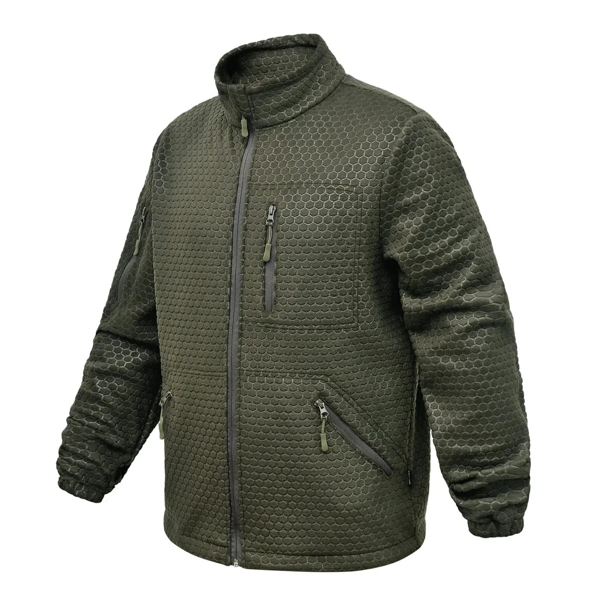 Tactical Fleece Jacket Windblock Military Combat Hoodless Sweater OLIVE