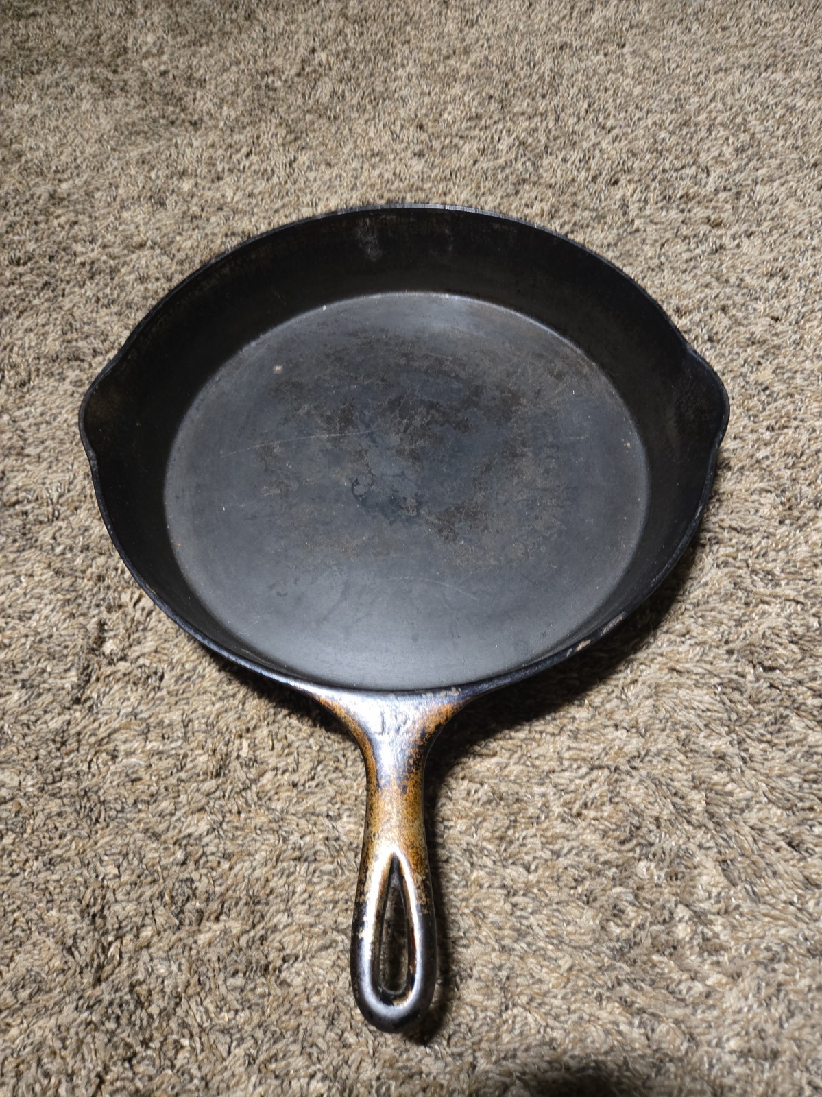 Vintage Wagner Ware Sidney O No 12 Cast Iron Skillet 1062 13.5 Inch Frying Pan