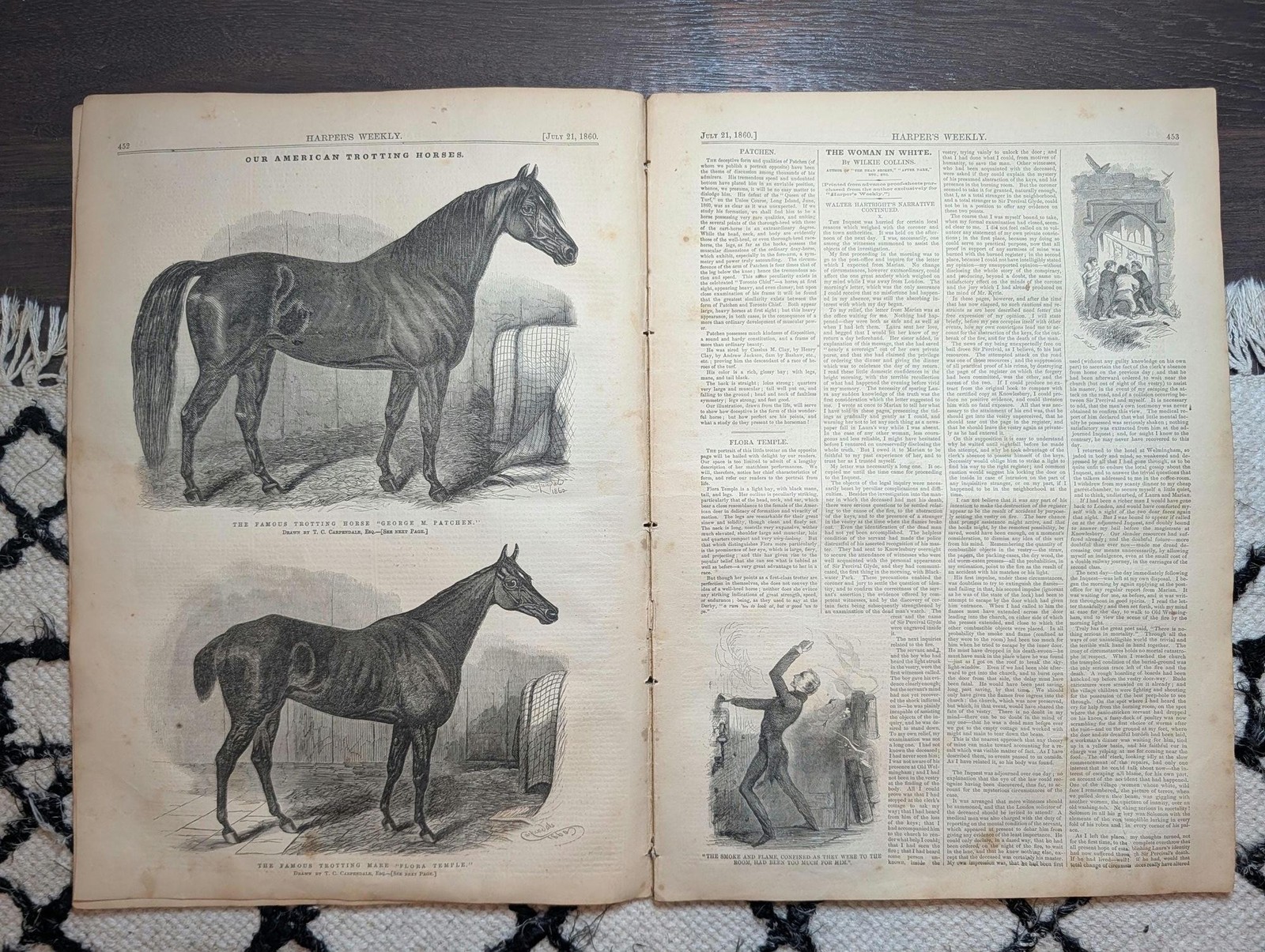 1860 American Trotting Horses, 7th Regiment Review Ctrfld, Cattle Disease Jul 21