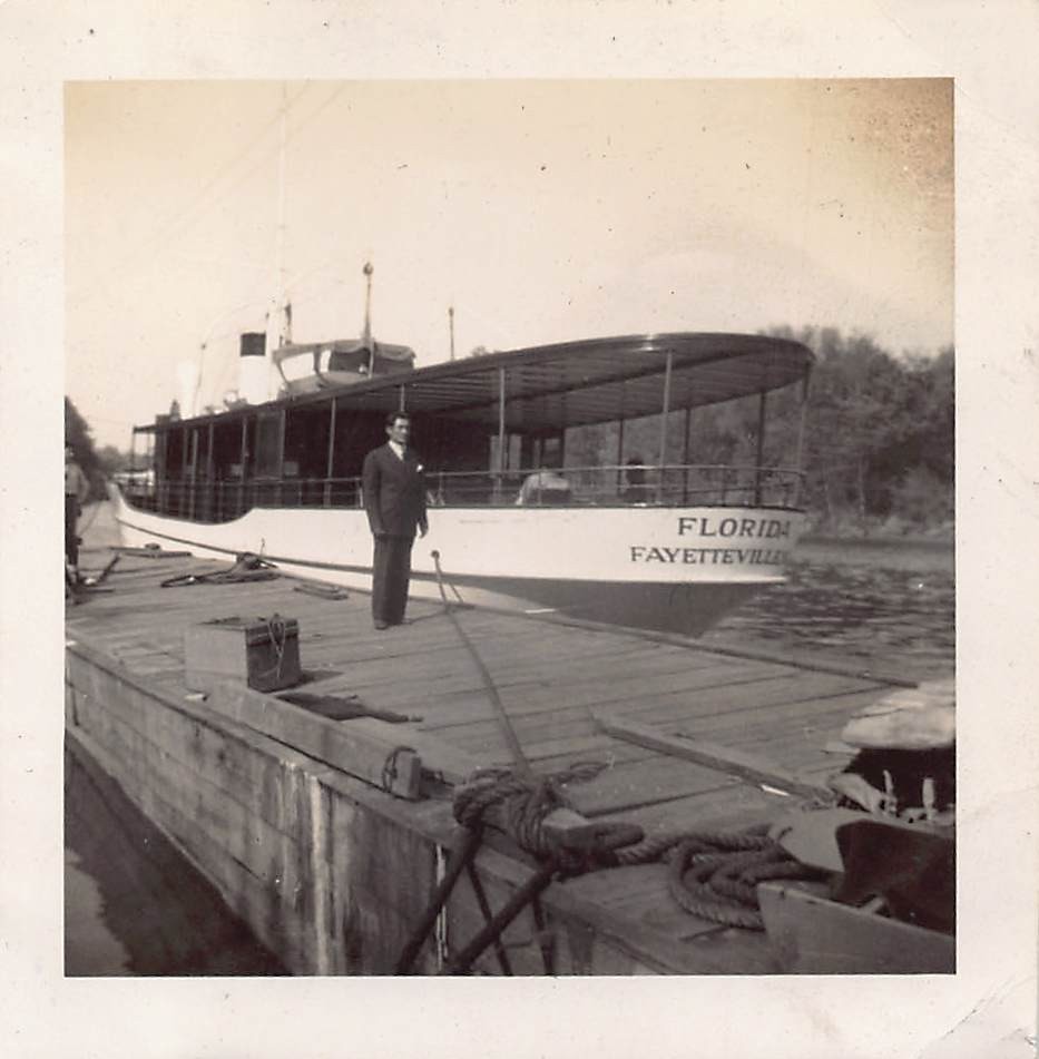 Florida Pleasure Yacht Excursion Boat Fayetteville 1930s Photo Breece\'s Landing