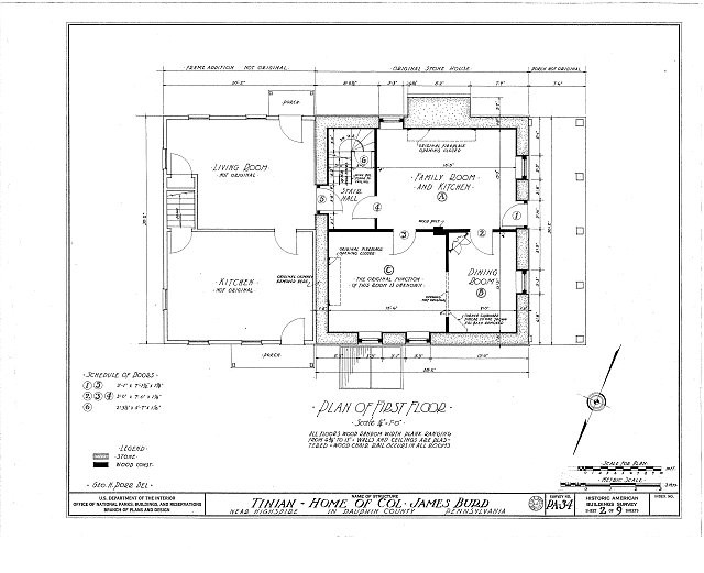 HABS PA,22-HISPI.V,1- (sheet 2 of 9) - Tinian, Highspire, Dauphin County, PA