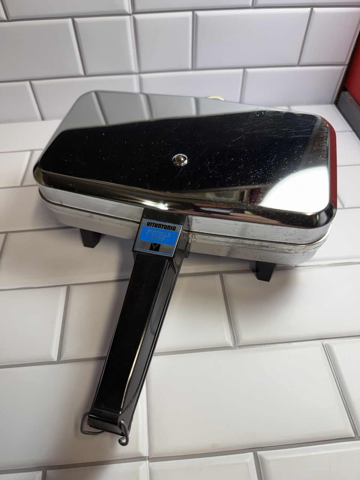 Vintage Vitantonio Pizzelle Chef 300 Stainless Steel 900W Cookie Maker TESTED