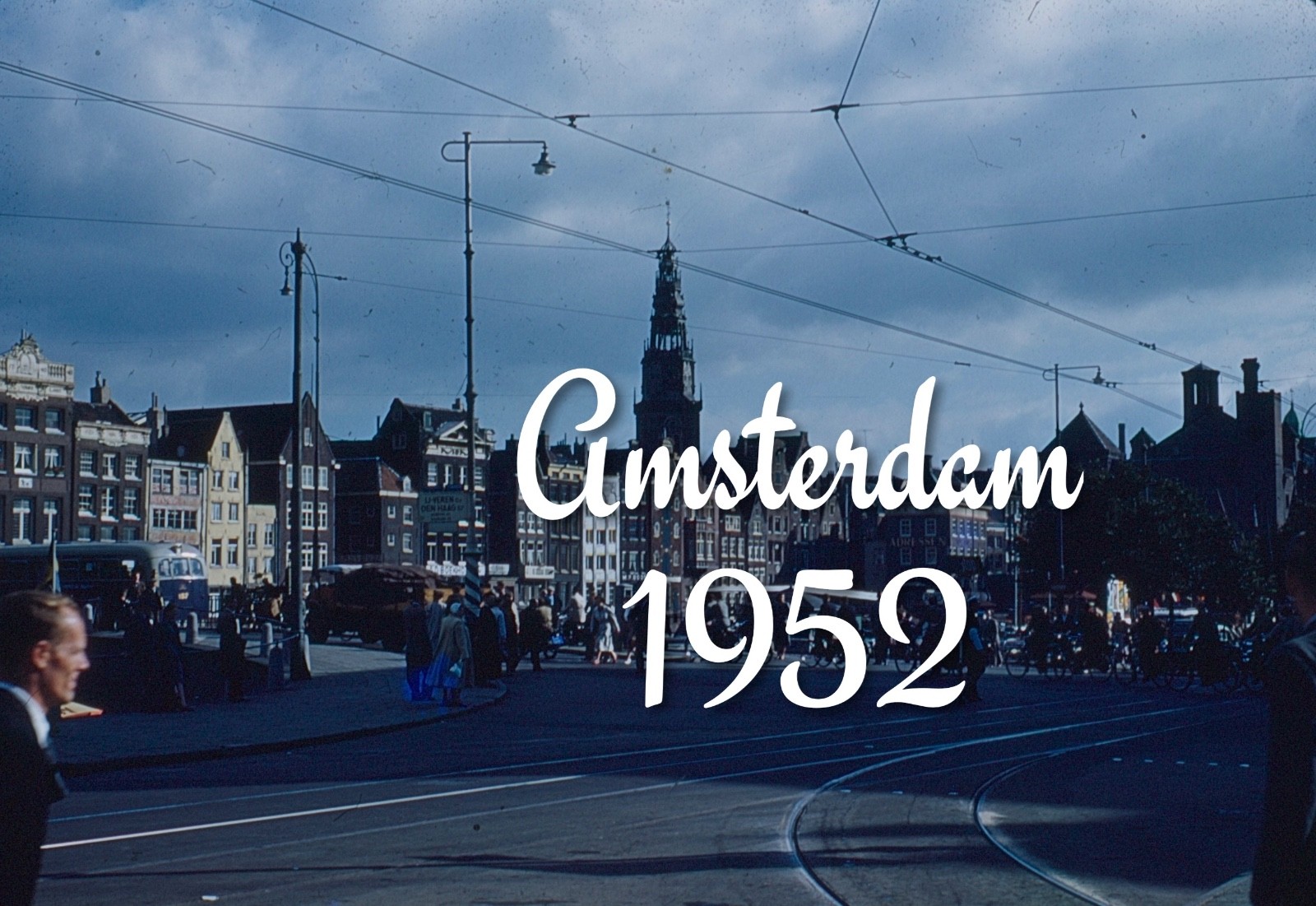 35mm slide Amsterdam - 1952 (Red Border) (BB)