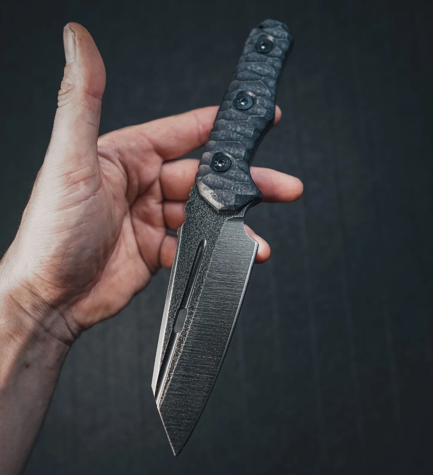 Shadow Talon D2 Steel Fixed Blade Knife Micarta Handle Handmade Gift