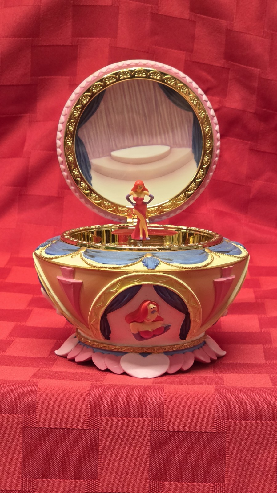 VTG 1998 Disney Amblin Jessica Rabbit Music Box Plays Jessica’s Theme Jewelry