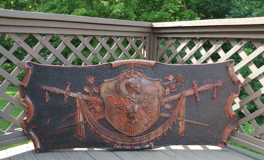 Mid Century Finesse Originals Roman Warrior Fiberglass Wall Sculpture - HUGE