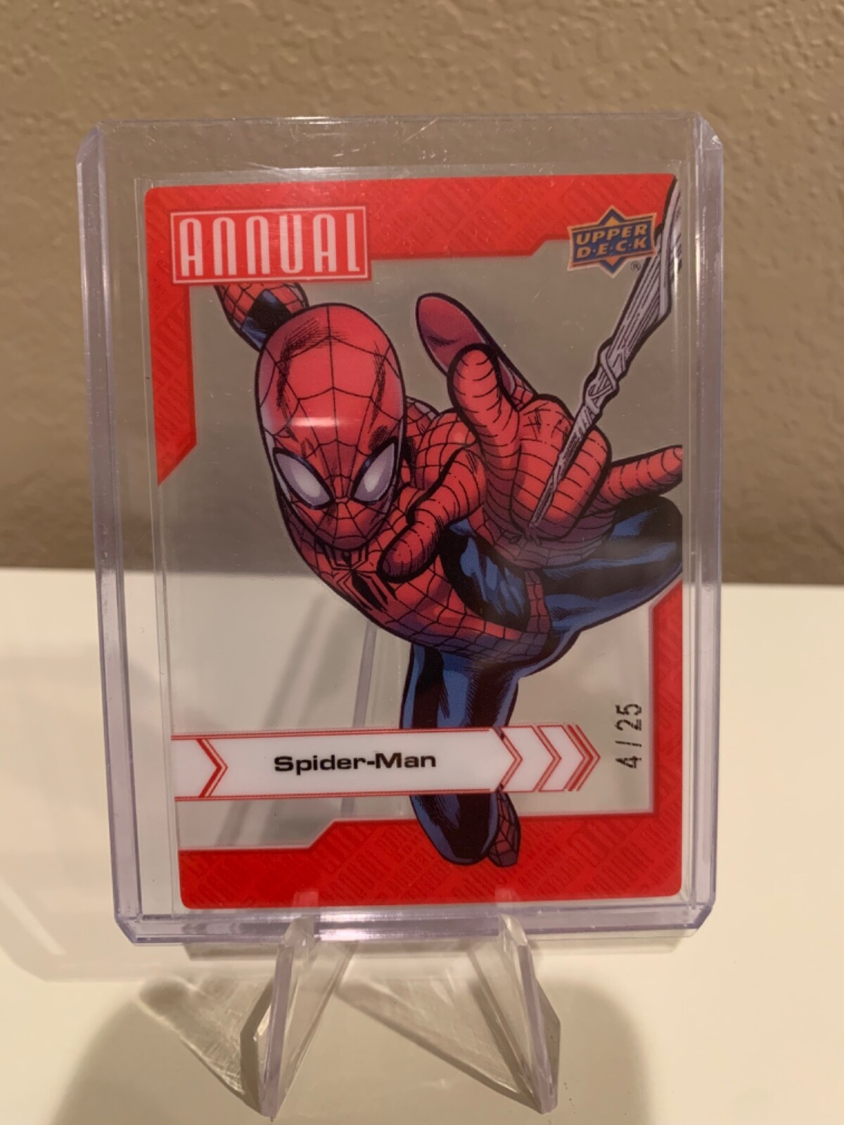 2022-23 Marvel Annual Spider-Man #85 Crystal Clear Serial Numbered 4/25 2022-23 Marvel Annual Spider-Man #85 Crystal Clear Serial Numbered 4/25