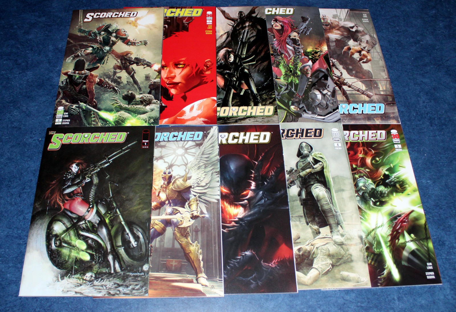 SPAWN SCORCHED #1 2 3 4 5 6 7 8 9 10 1st print set iMAGE COMICS 2022 NM LOT