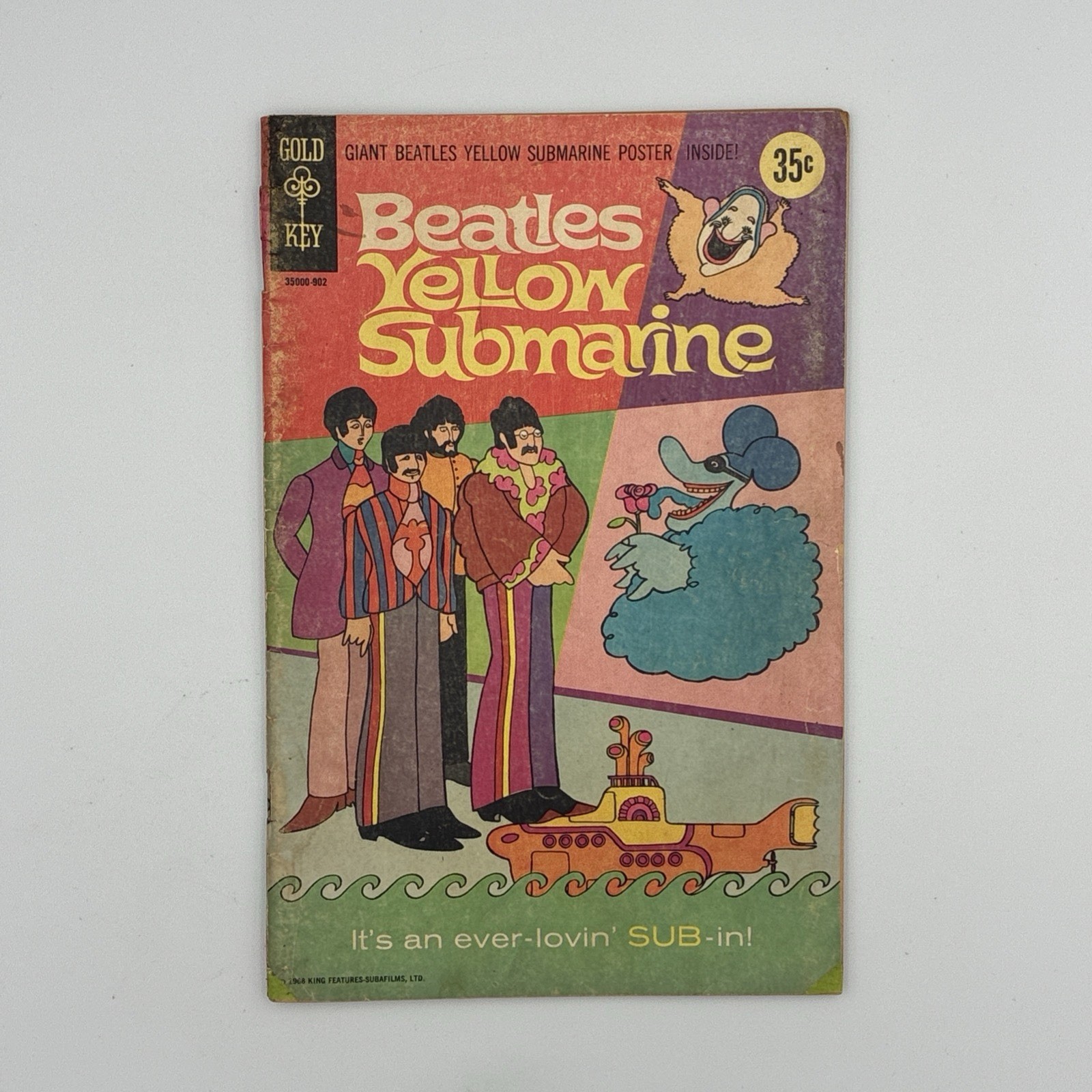 The Beatles: Yellow Submarine 1968 Comic Book Includes Poster
