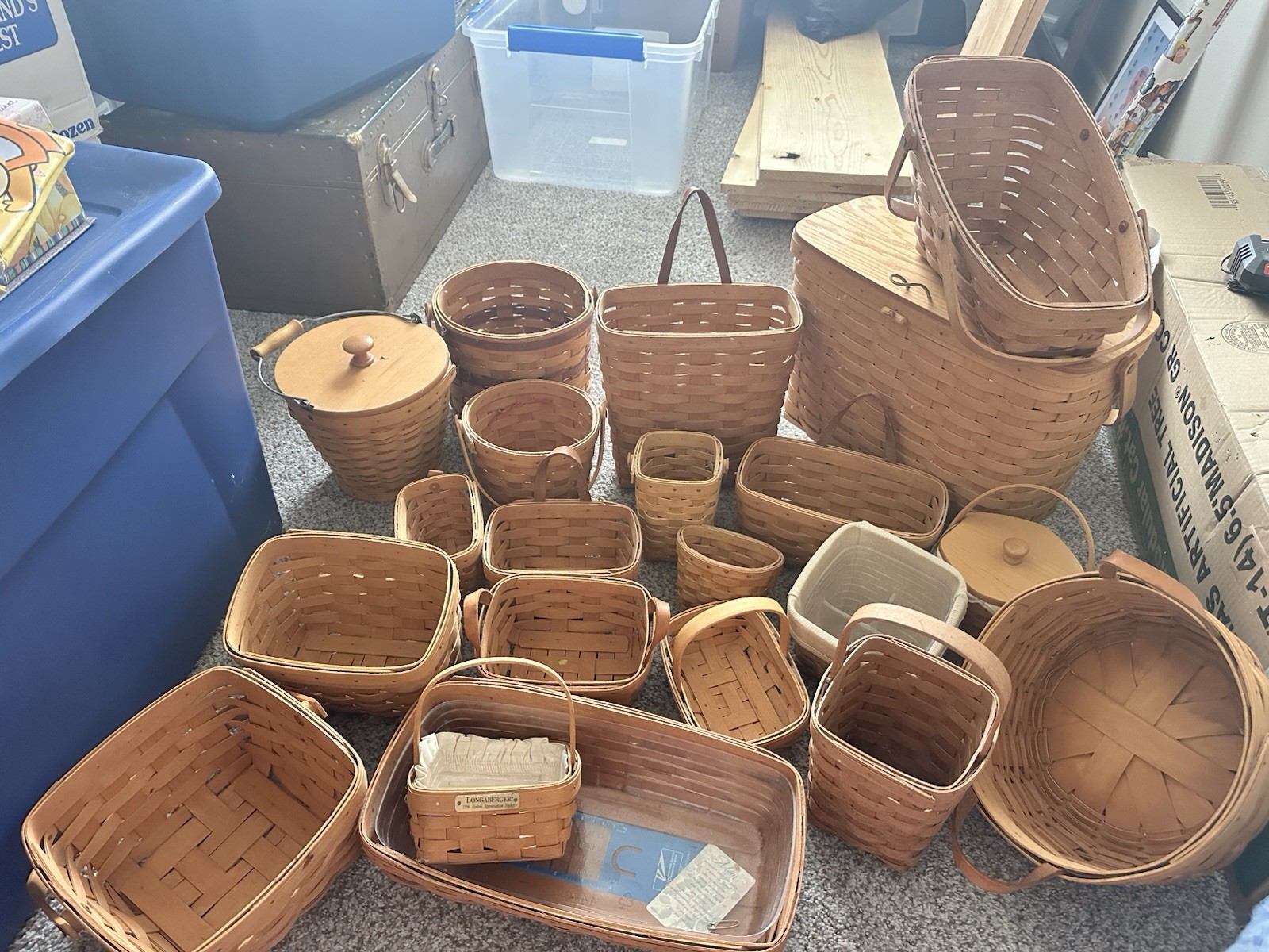 Huge 20 Lot of Vintage Longaberger Baskets