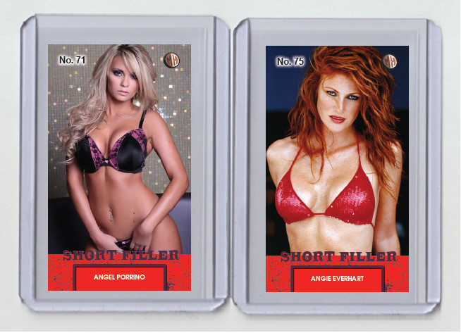 Angie Everhart rare MH Short Filler #'d x/3 Tobacco card no. 75 Angie Everhart rare MH Short Filler #'d x/3 Tobacco card no. 75