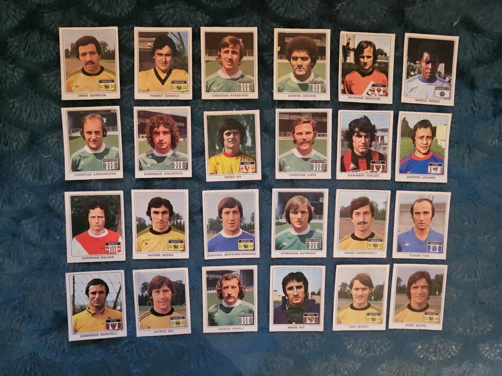 LA VACHE QUI RIT 1978 lot IMAGES LES 25 FRENCH FOOTBALL CHAMPIONS