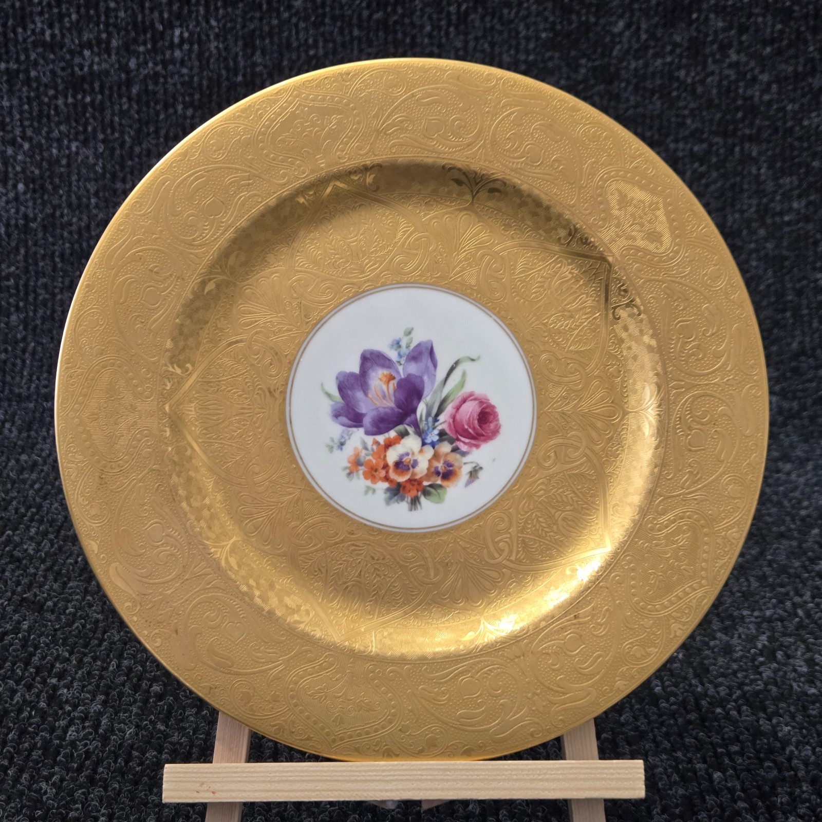 Antique Royal Bavarian Floral & Gold Porcelain 11