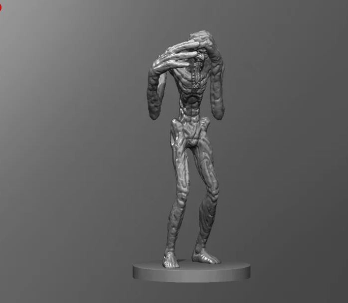 SCP 096 V2 Creature Monster Manual 28mm Scale DND D&D Tabletop Miniature