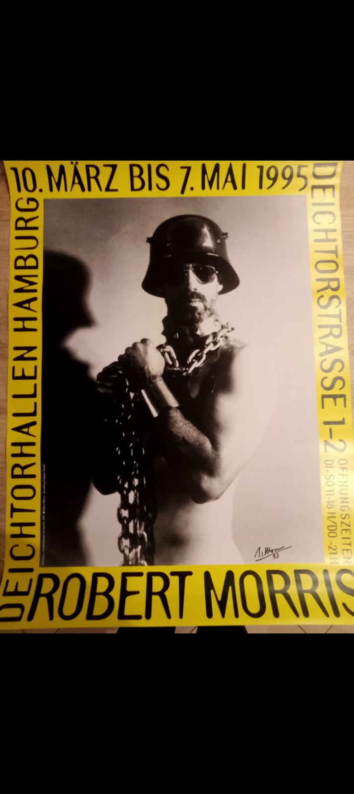 Robert Morris Original Exhibition Poster 84x59cm Autographed \'97 