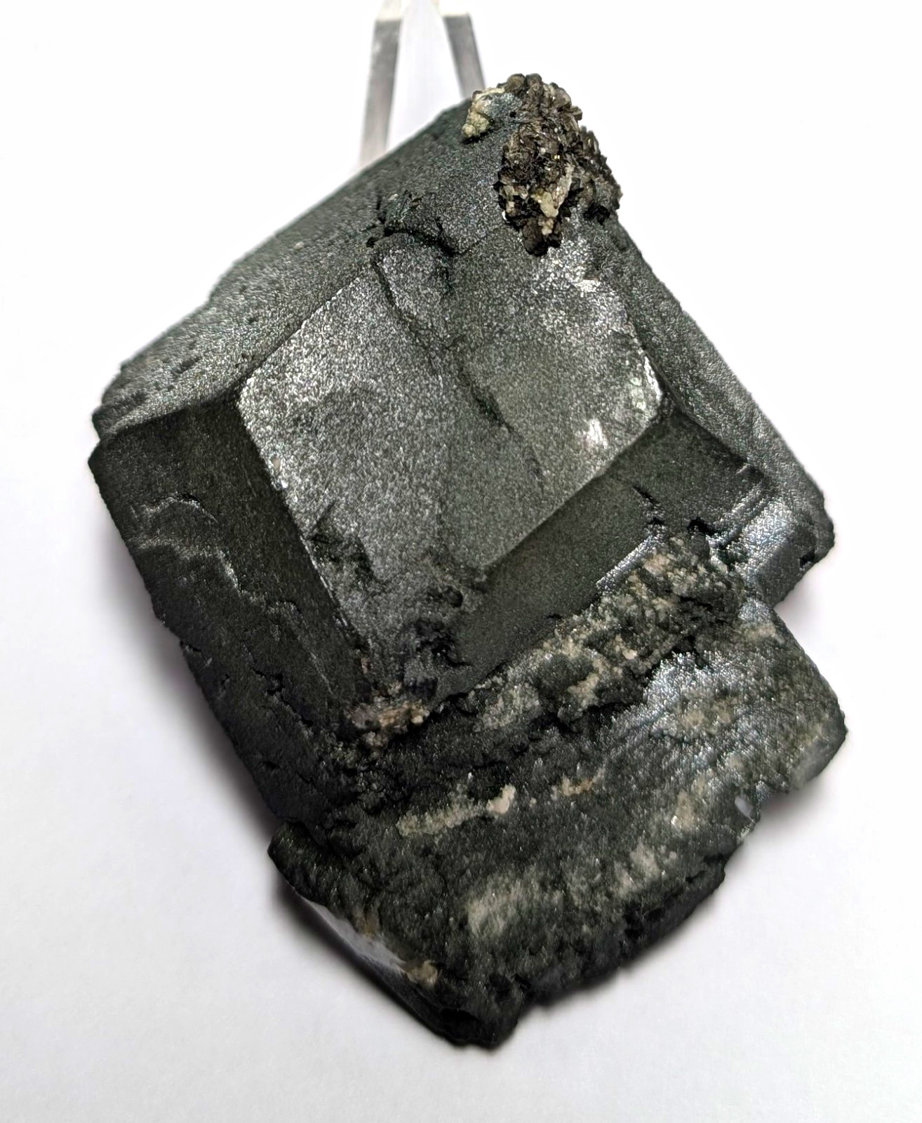 K Feldspar Var. Adularia Twin With Chlorite And Mica