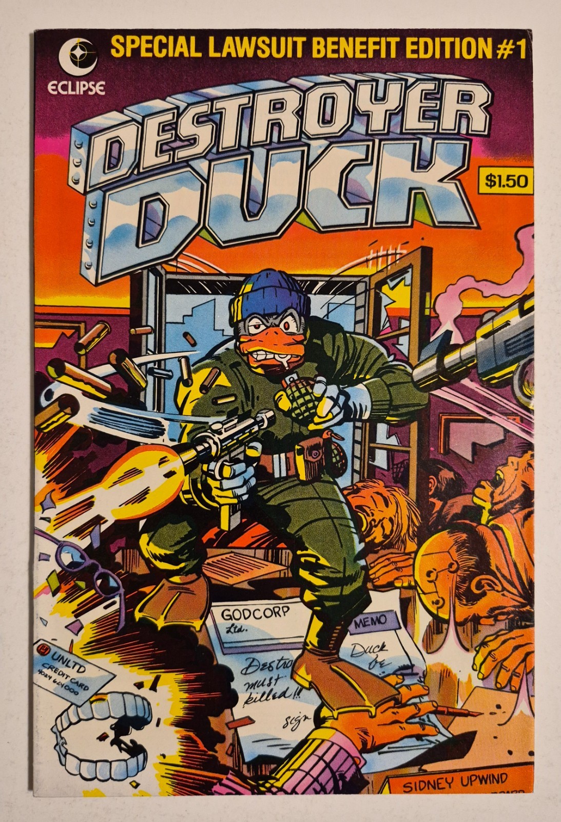 Destroyer Duck #1 (1982, Eclipse) FN Sergio Aragones 1st App Groo the Wanderer