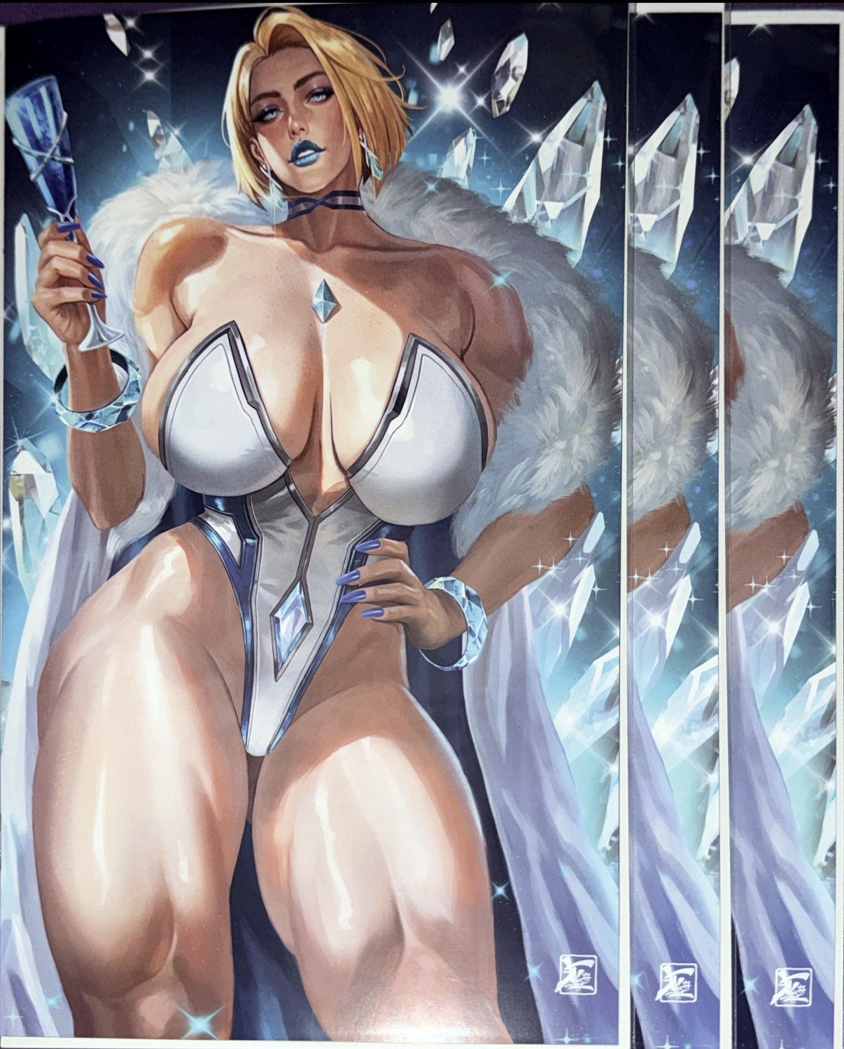 Boundless Fantasy 1 Emma Frost White Queen Full Set RMC Exc Not Totally Rad
