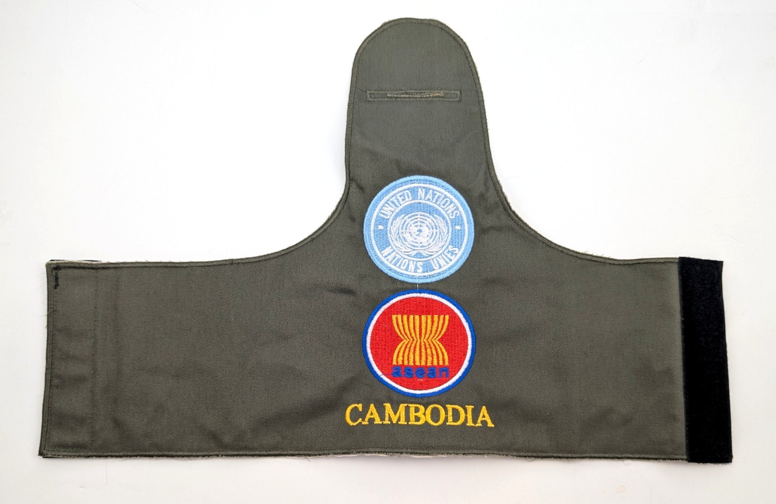 Cambodia United Nations ASEAN Peacekeeper Military Police MP Brassard Armband
