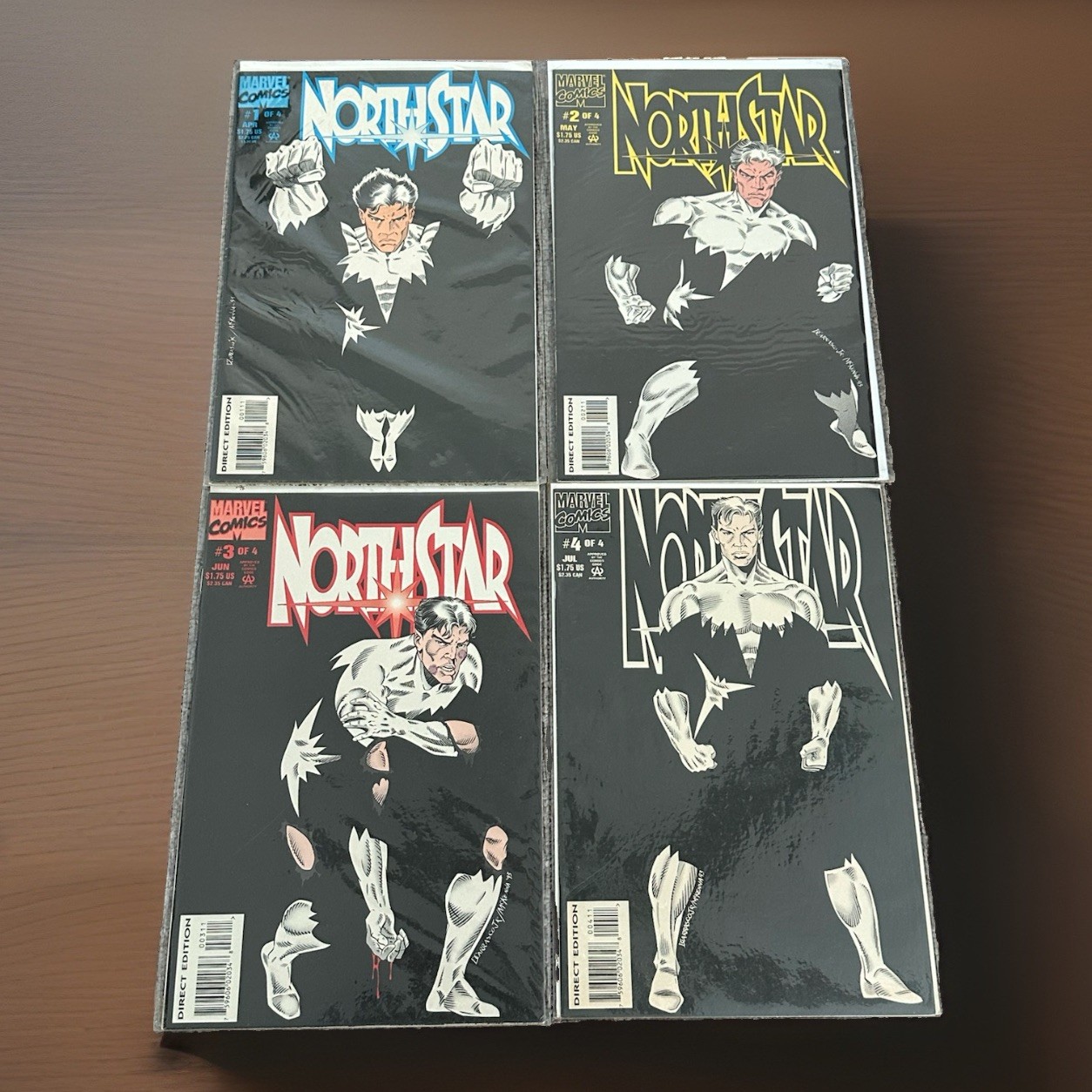 Northstar 1-4 Complete Miniseries Marvel Comics 1994 Full Run VF-NM Northstar 1-4 Complete Miniseries Marvel Comics 1994 Full Run VF-NM