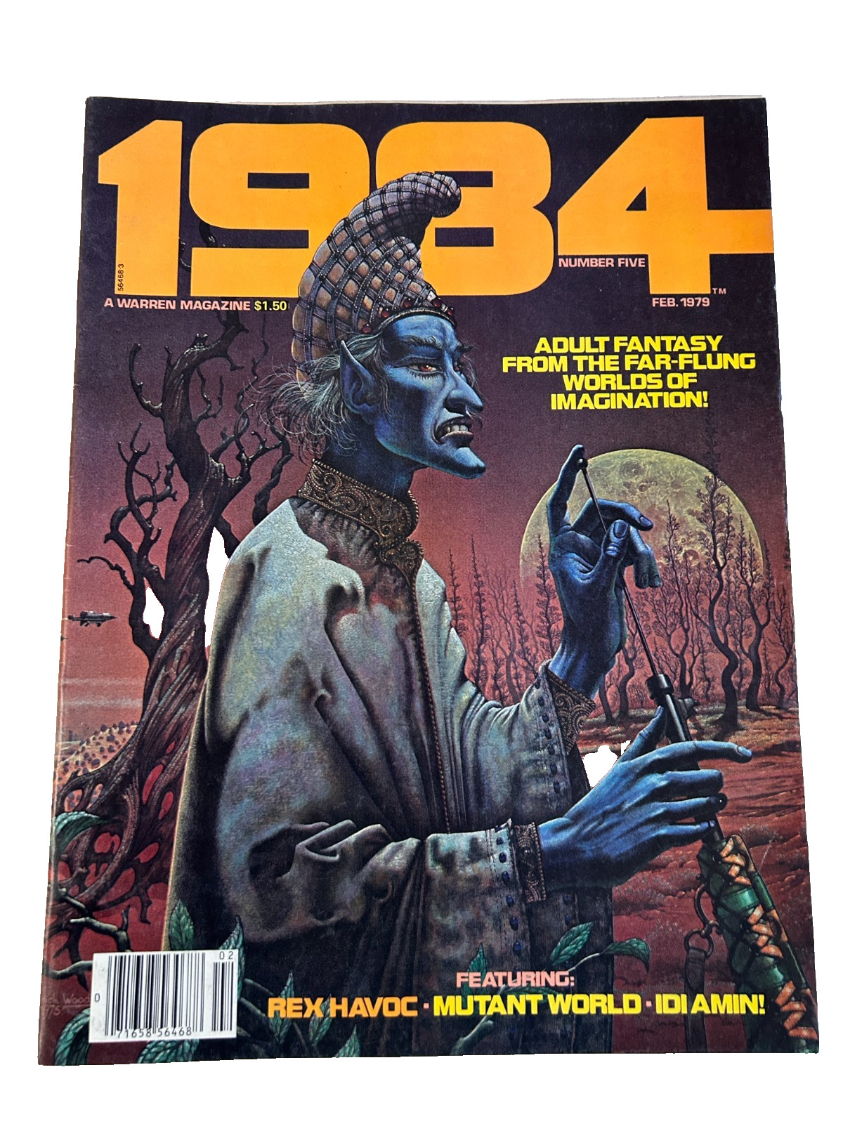 1984 #5 WARREN MAGAZINE - 1979 - RICHARD CORBEN'S MUTANT WORLD + WALLY WOOD