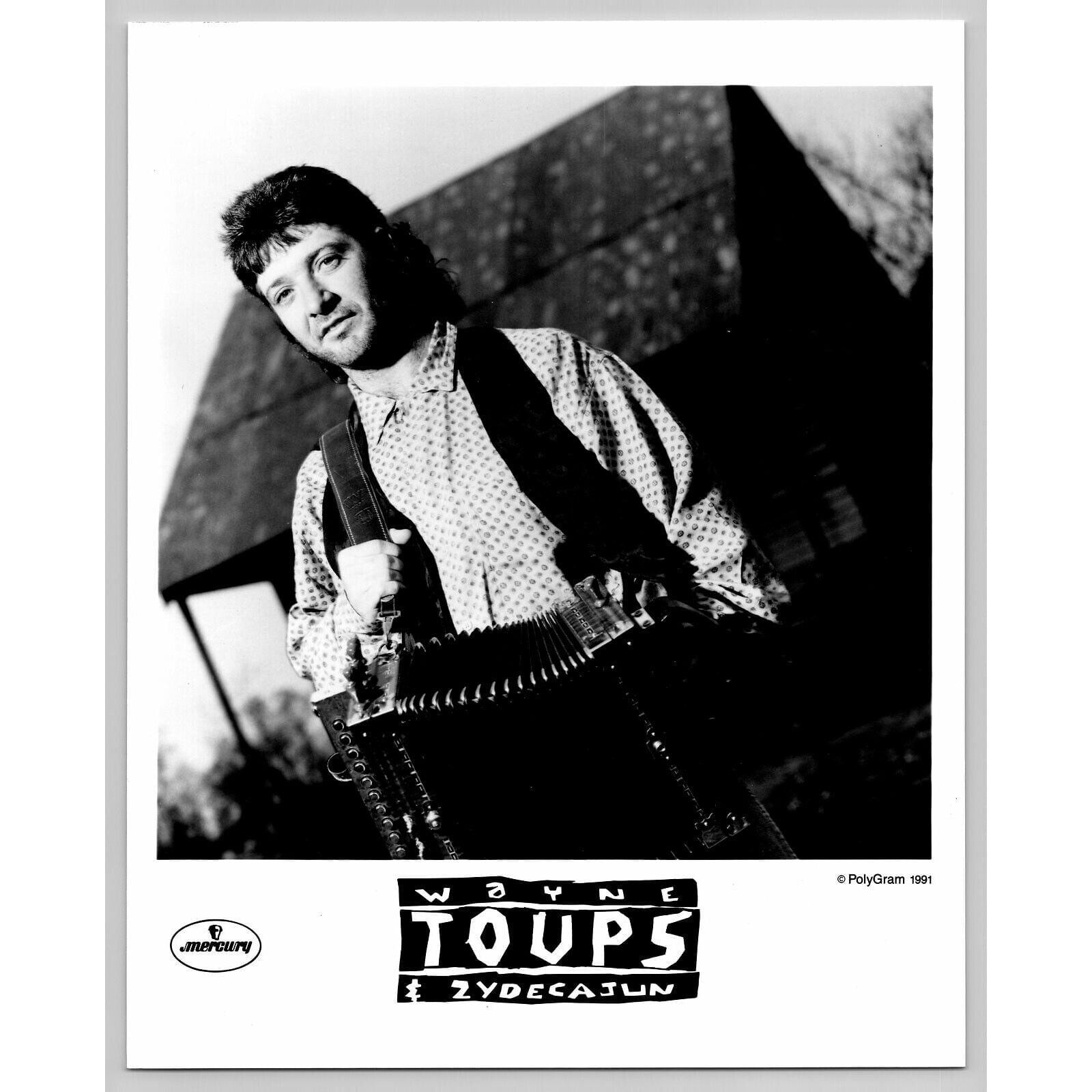 Wayne Toups Cajun Zydeco Folk Americana Artist 80s-90s Glossy Music Press Photo