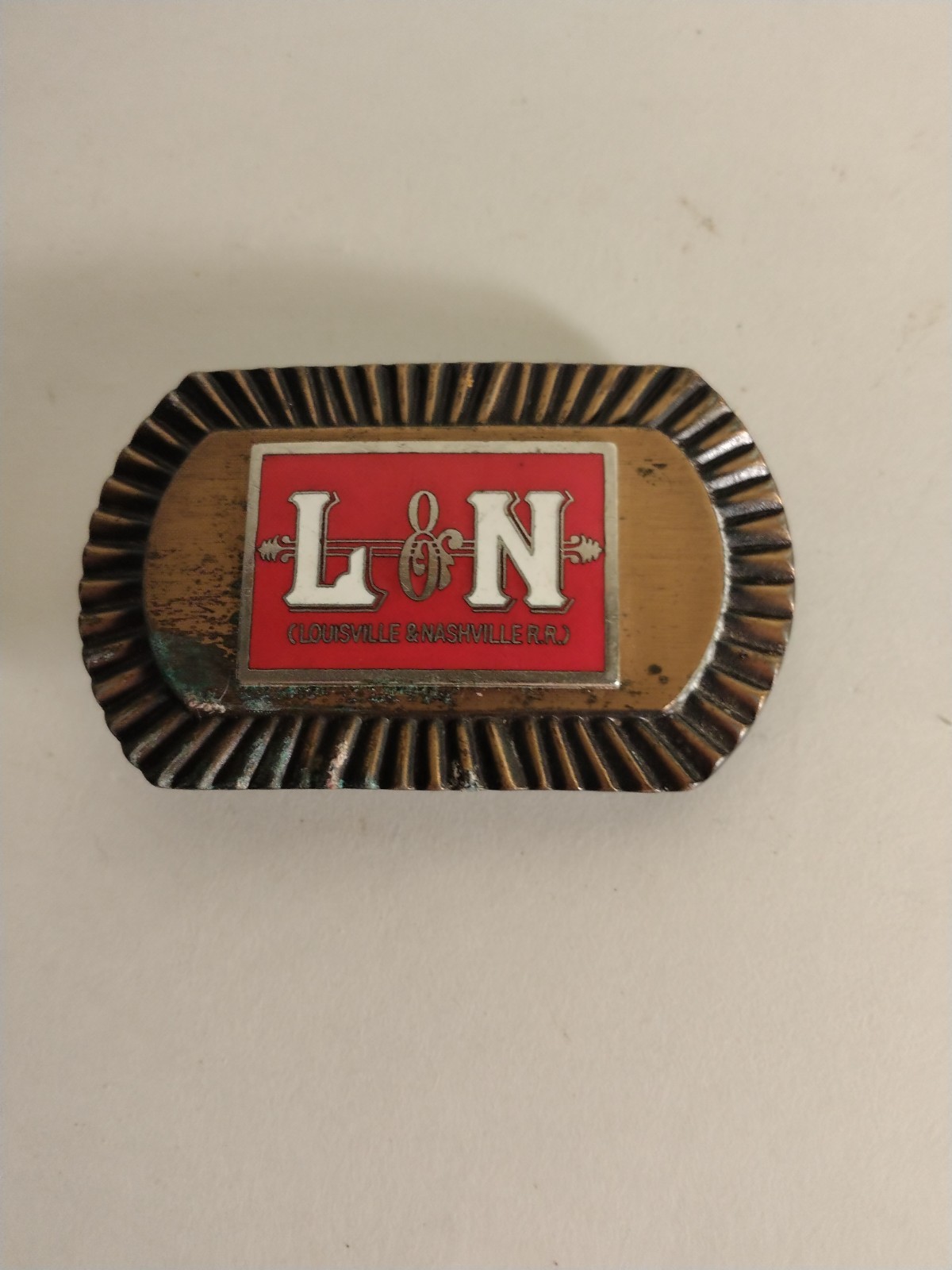 Vintage Louisville & Nashville L&N Railroad Belt Buckle Metal