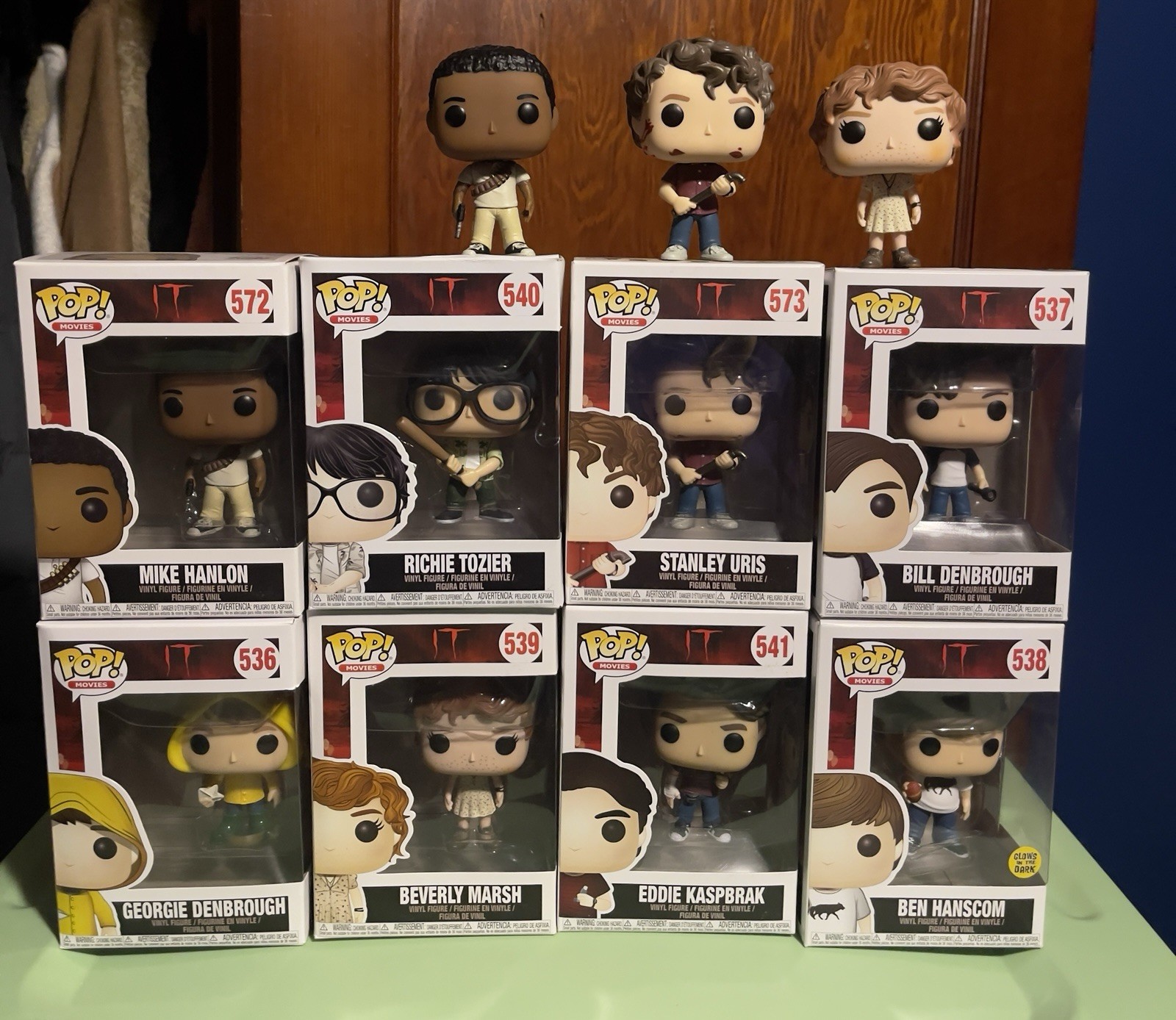 Funko Pop It Movie Lot Of 11 — Rare Vaulted Exclusives — Not Mint Funko Pop It Movie Lot Of 11 — Rare Vaulted Exclusives — Not Mint