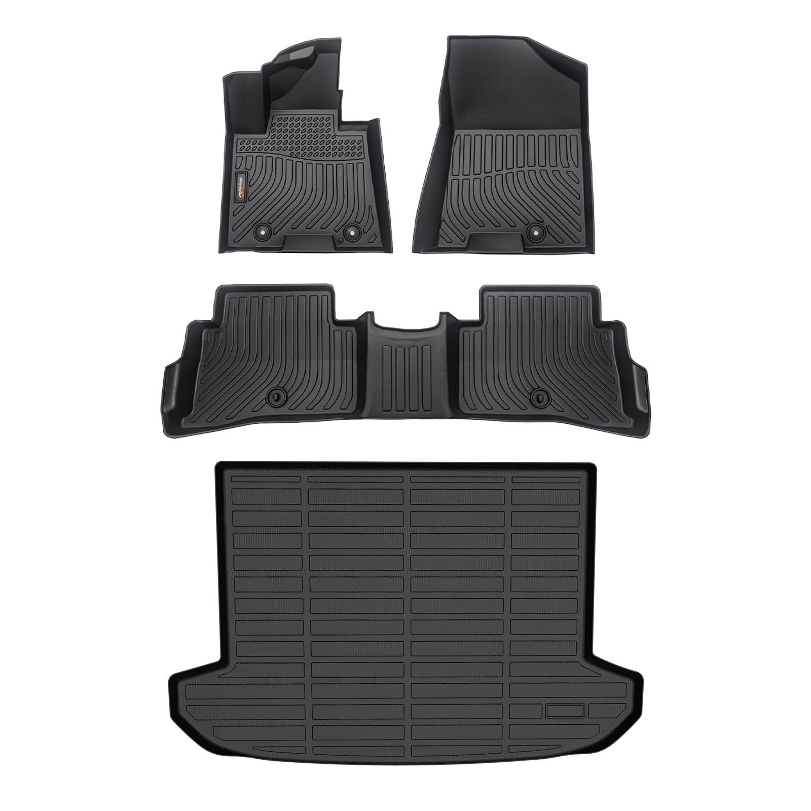 Binmotor-All Weather Floor Mats Cargo Liner Full Set for Kia Sportage 2017-20... Binmotor-All Weather Floor Mats Cargo Liner Full Set for Kia Sportage 2017-20...
