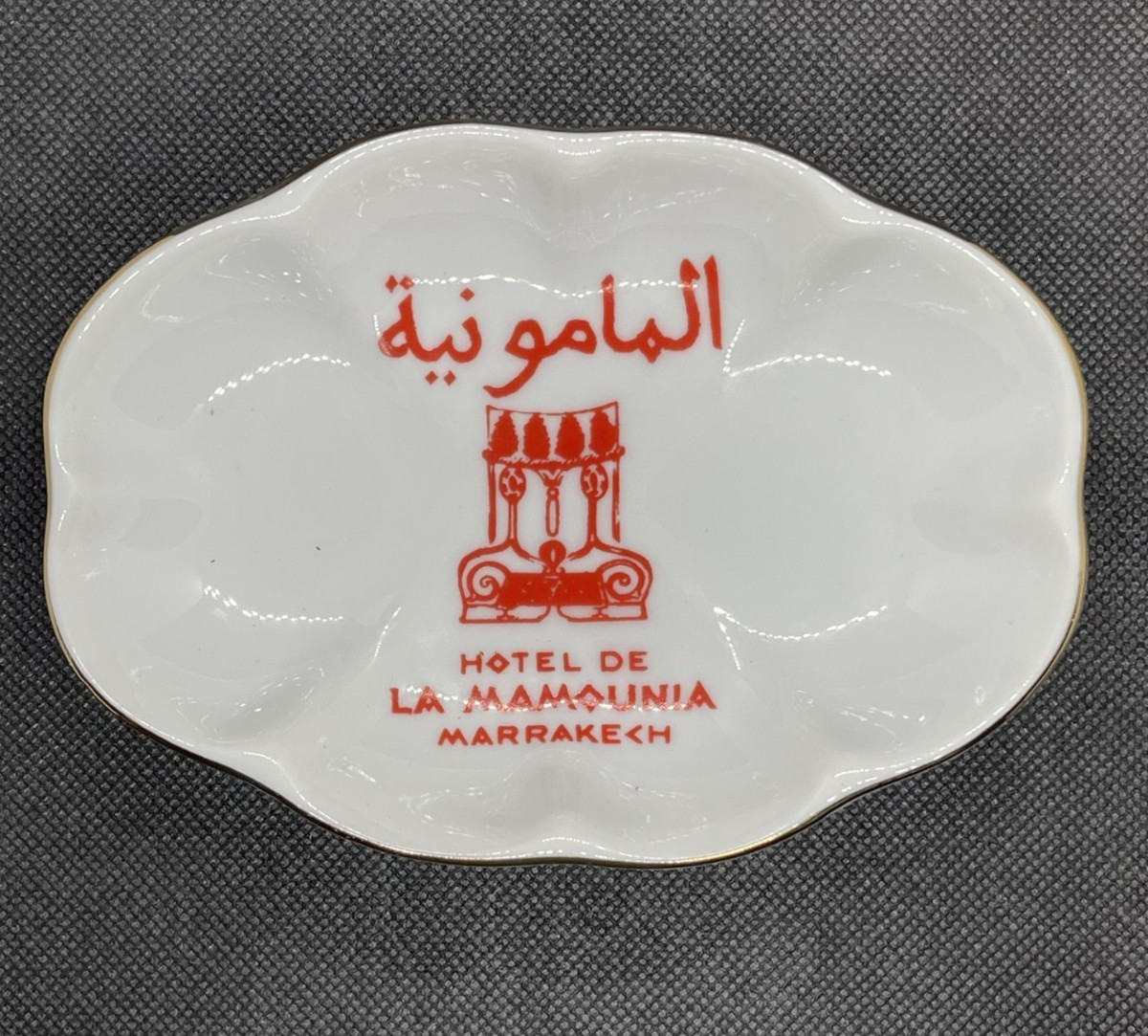 Vtg Seymour Mann Jet Set Collection Hotel De La Mamounia Marrakech Morocco Dish 