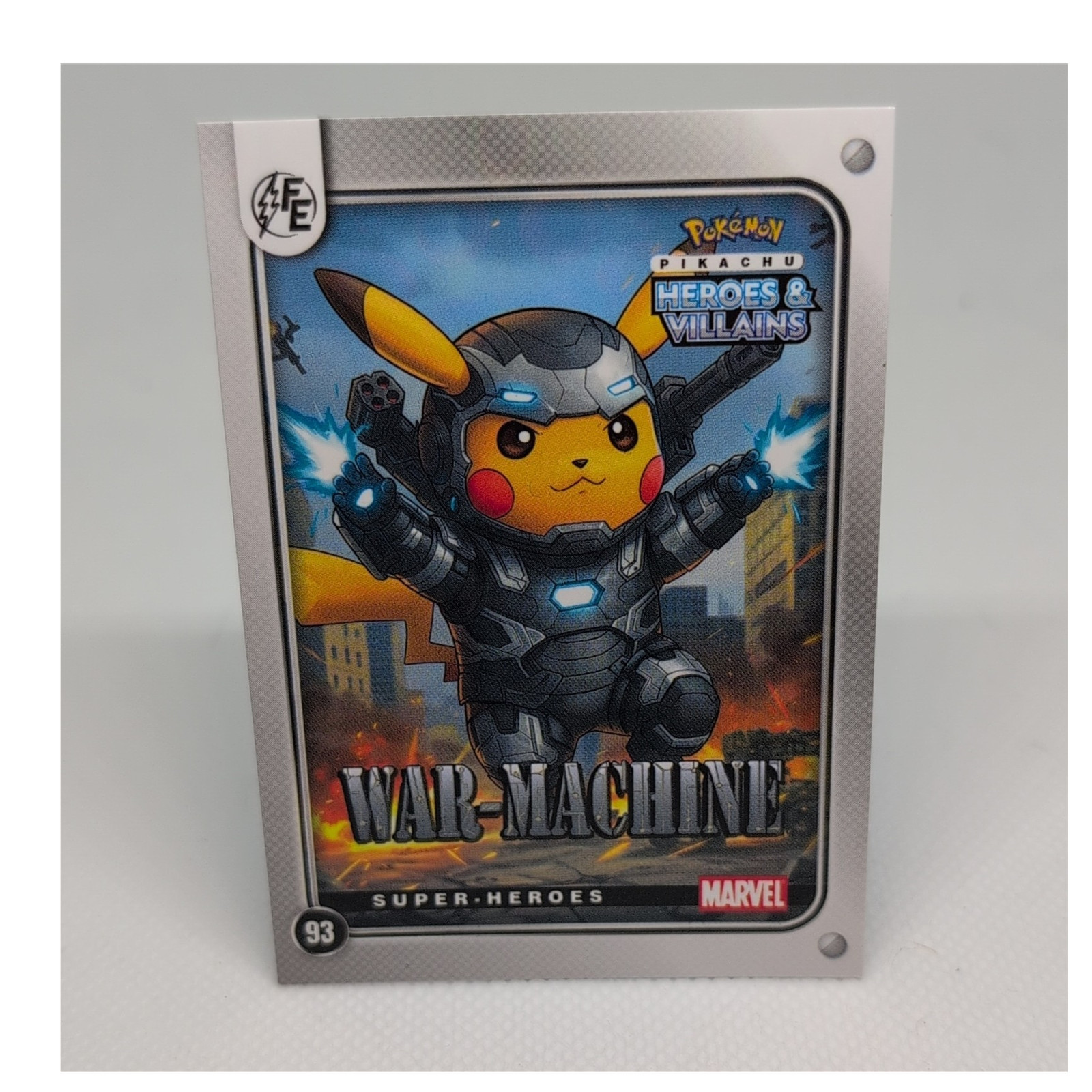 Marvel Pokémon Pikachu Heroes & Villains Pikachu War Machine #93