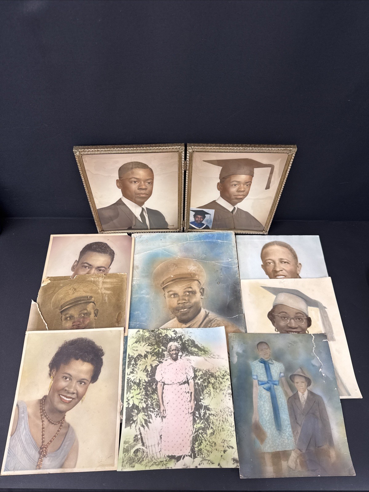 Vintage African American Family Portrait Photo/ Lot Of 10, :10