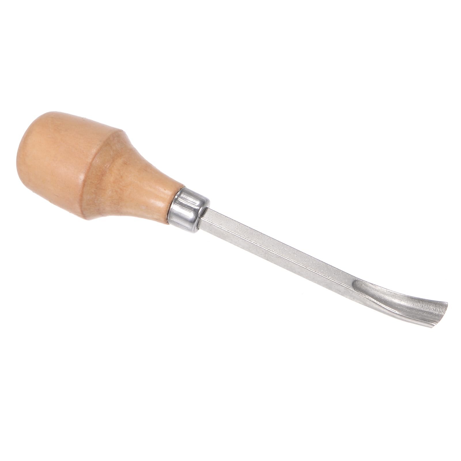 Wood Carving - [9mm] 45# Carbon Steel Chisel Curved Half-round Tip Head Engra...