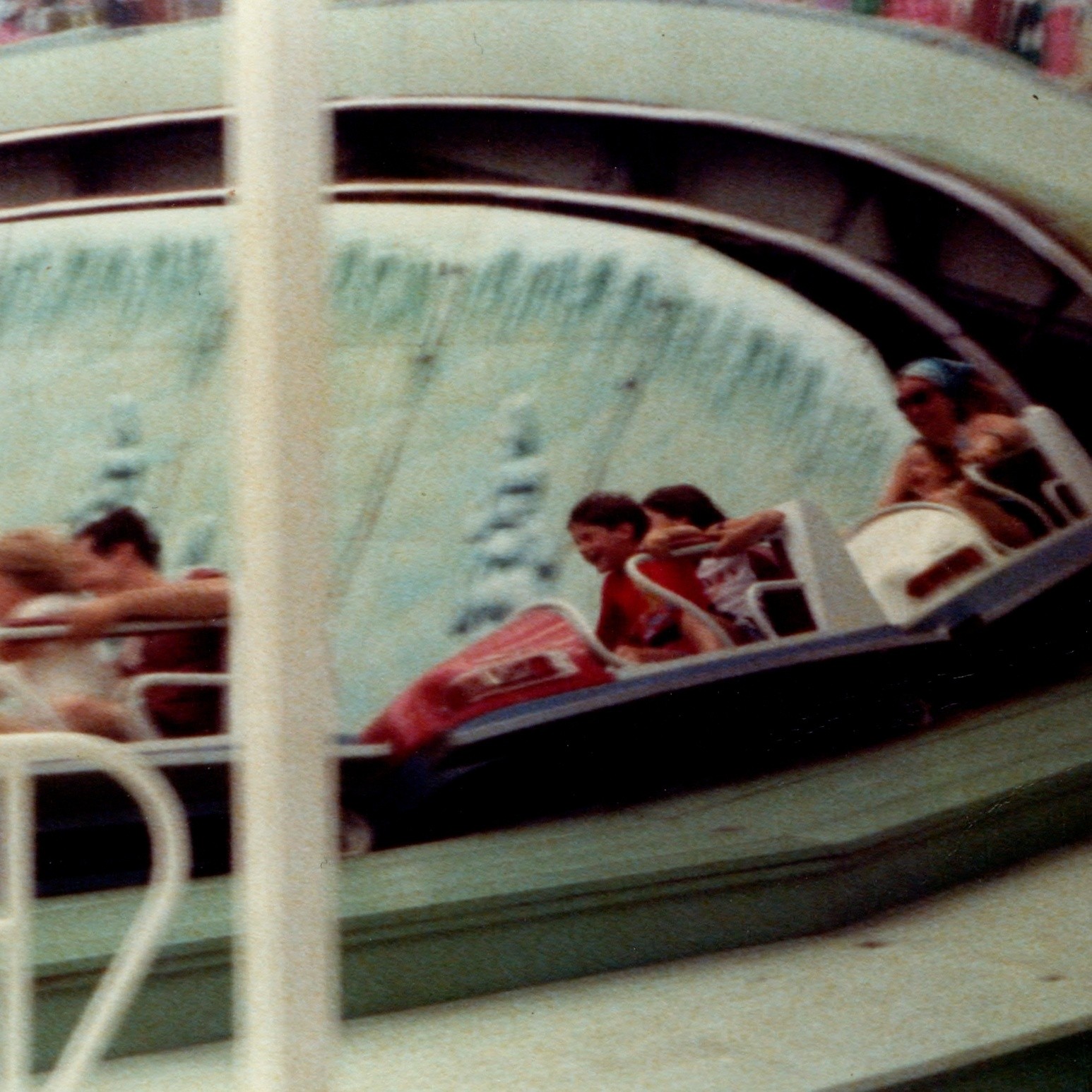 c1970s Anaheim, CA Disneyland Matterhorn Bobsleds Roller Coaster Snapshot Photo