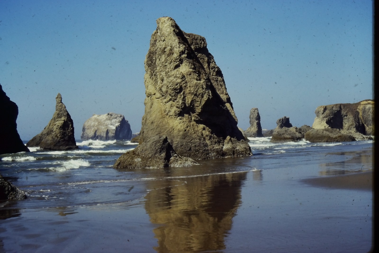 c1960's 35mm Slide Film Face Rock State Scenic Viewpoint Bandon Oregon Ocean