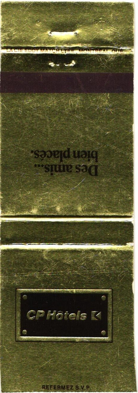 CP Hotels Canada Vintage Matchbook Cover 1960s-70s Multi-City