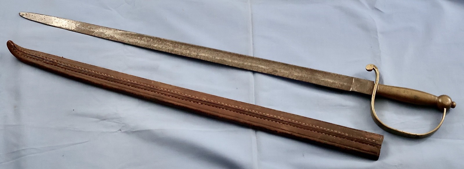 A SCOUNDREL’S Uruguayan Police Short Sword, with Scabbard (F271)