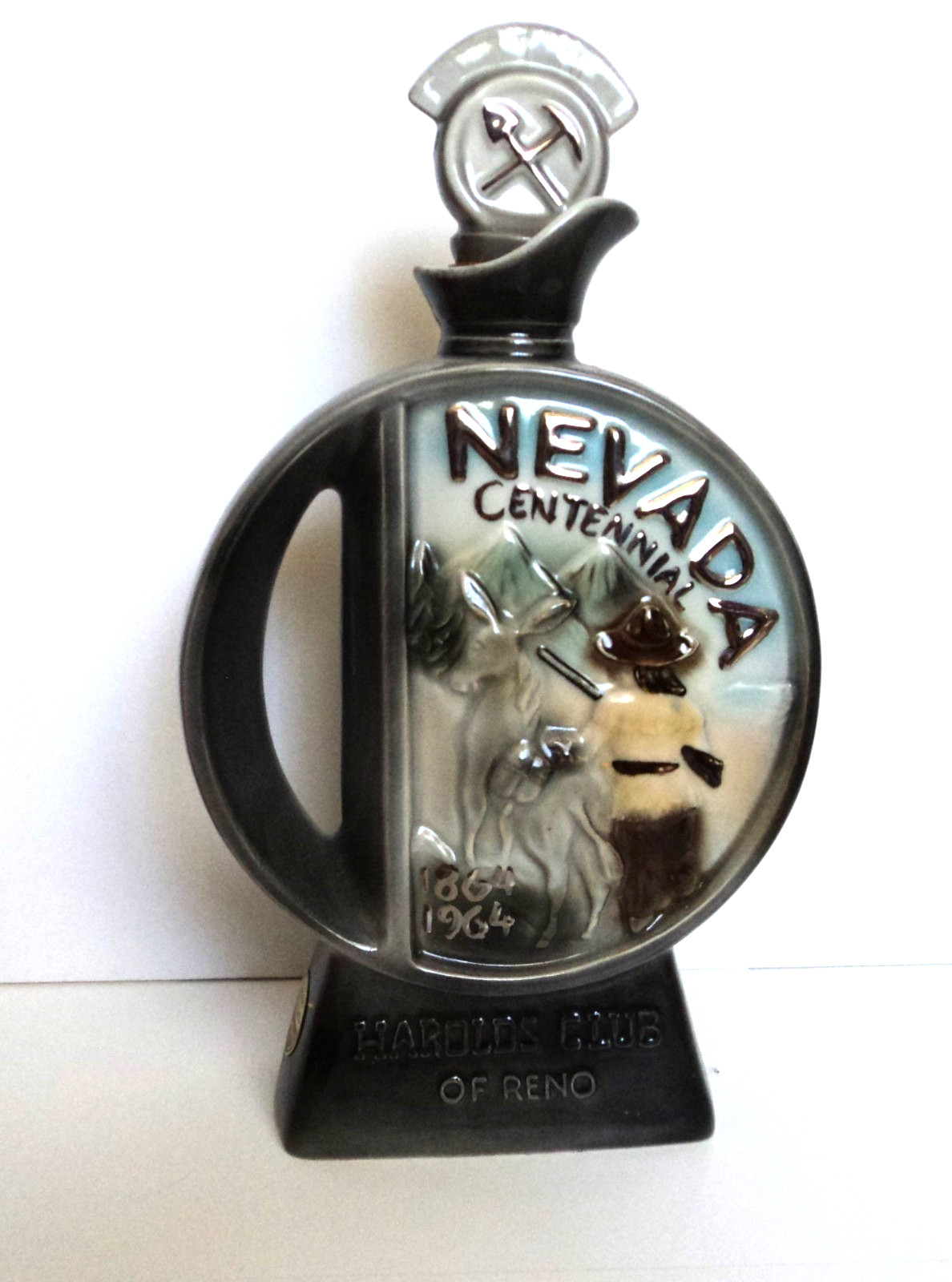 Vintage 1963 Jim Beam Nevada Centennial Decanter Excellent