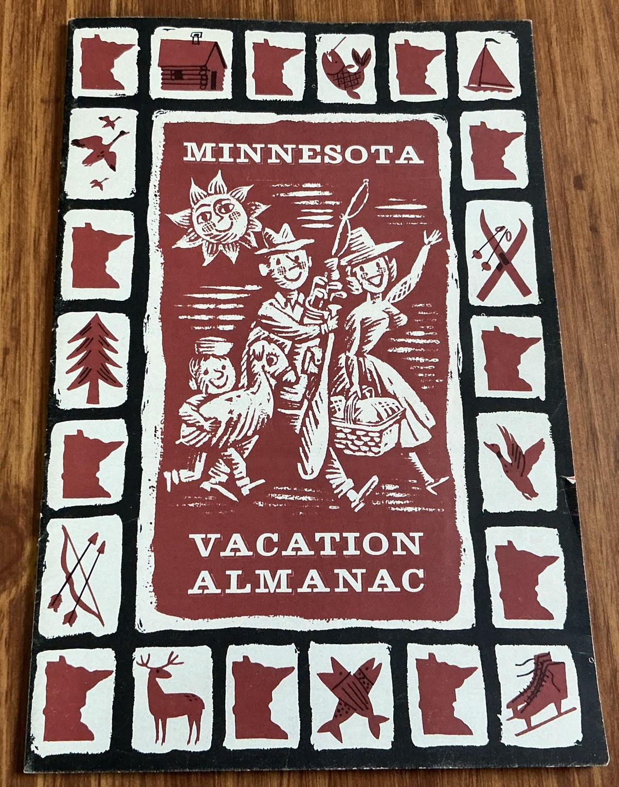 Vtg Minnesota Vacation Almanac Book Paperback 1950s