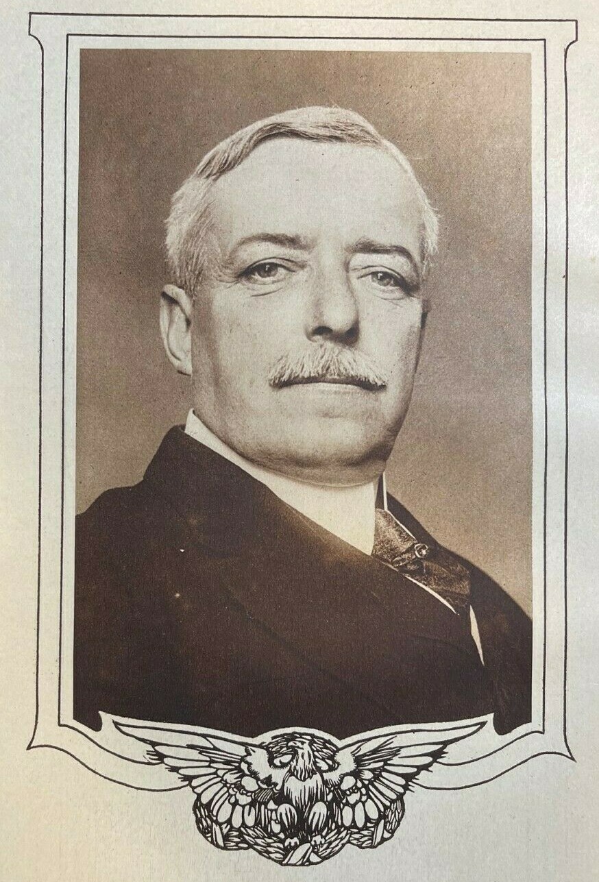 1915 Vintage WWI Illustration Robert Lansing Secretary of State