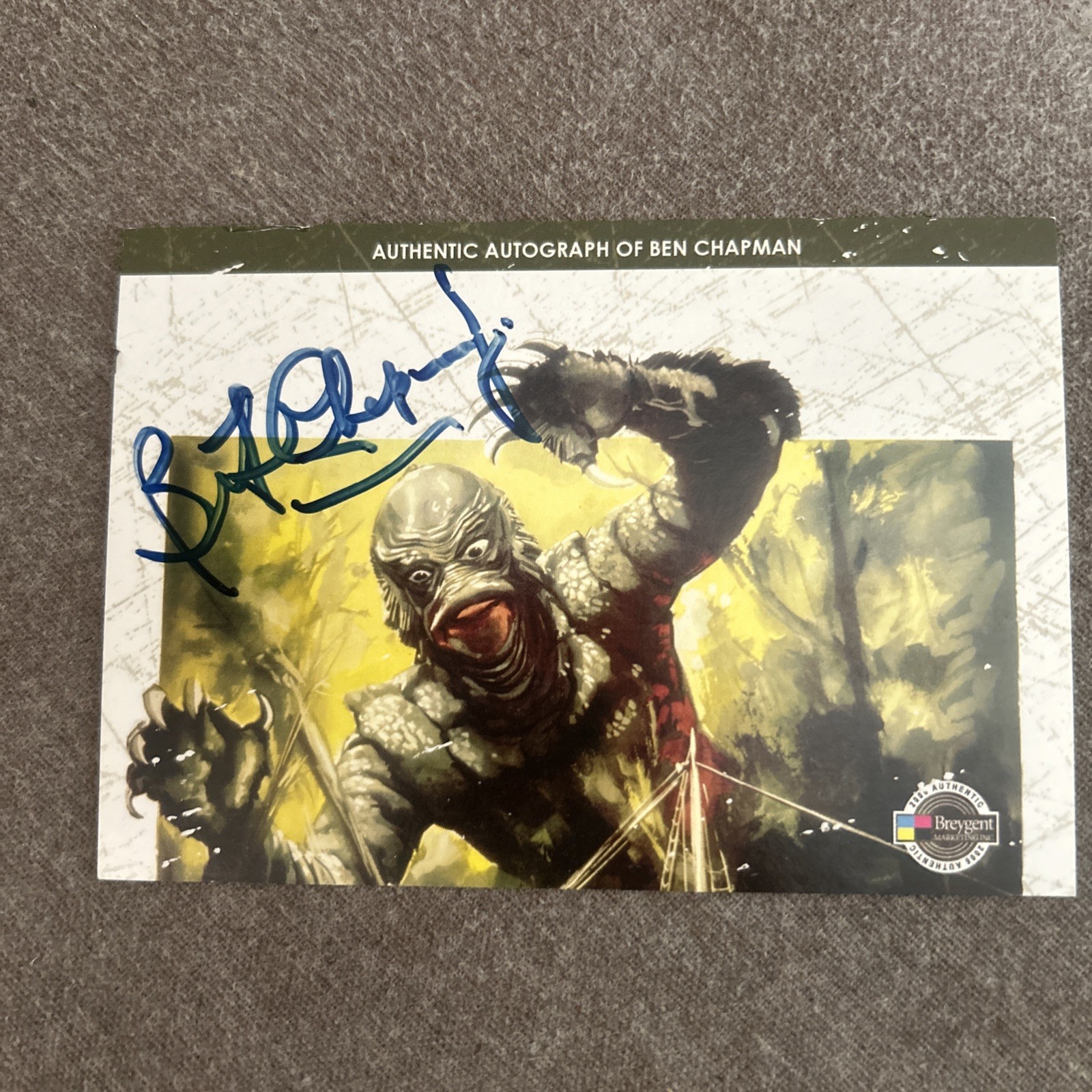 2006 Breygent Vintage Poster BEN CHAPMAN Auto Creature from the Black Lagoon 